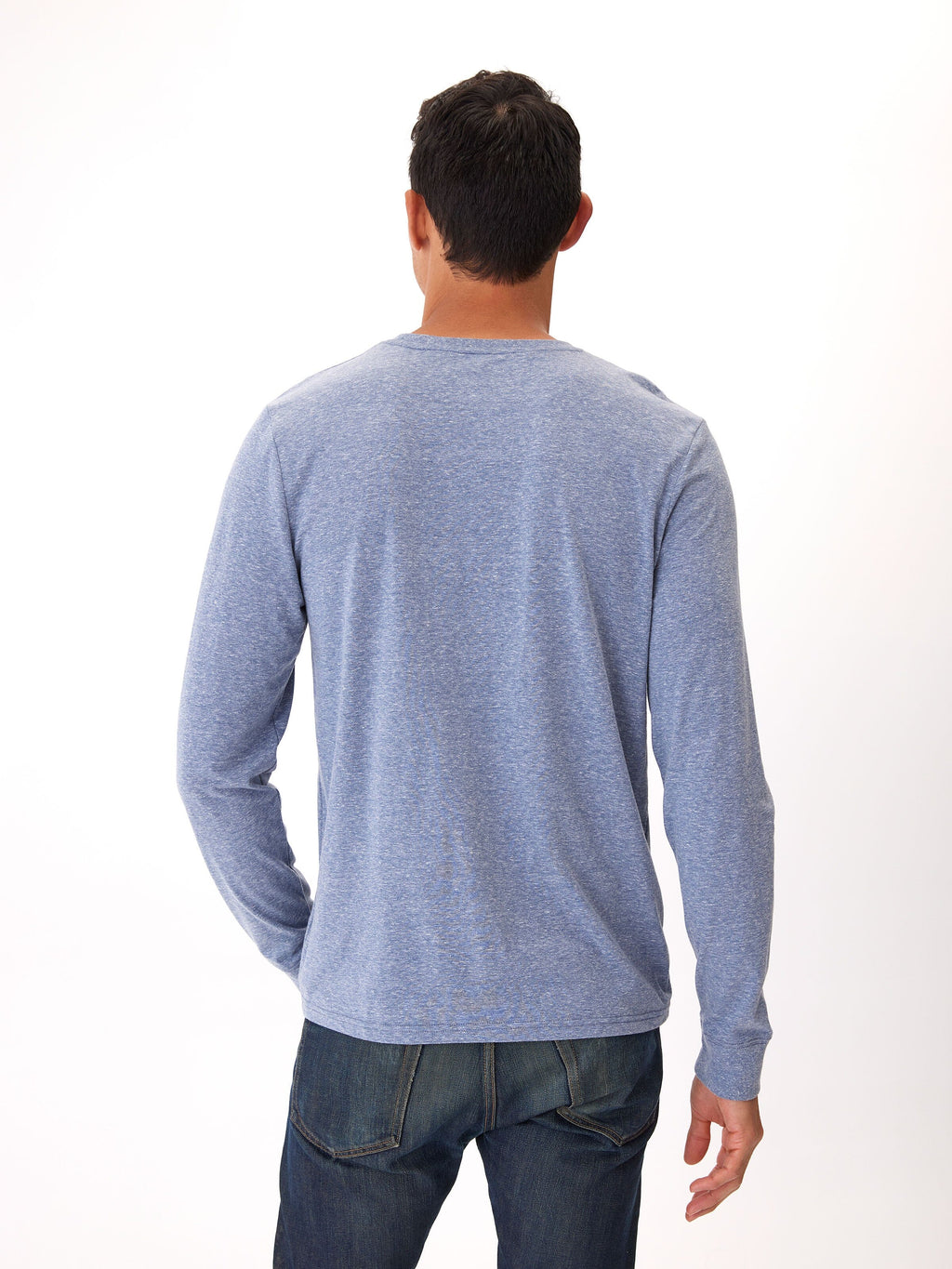 Embroidery Long Sleeve Triblend Crew