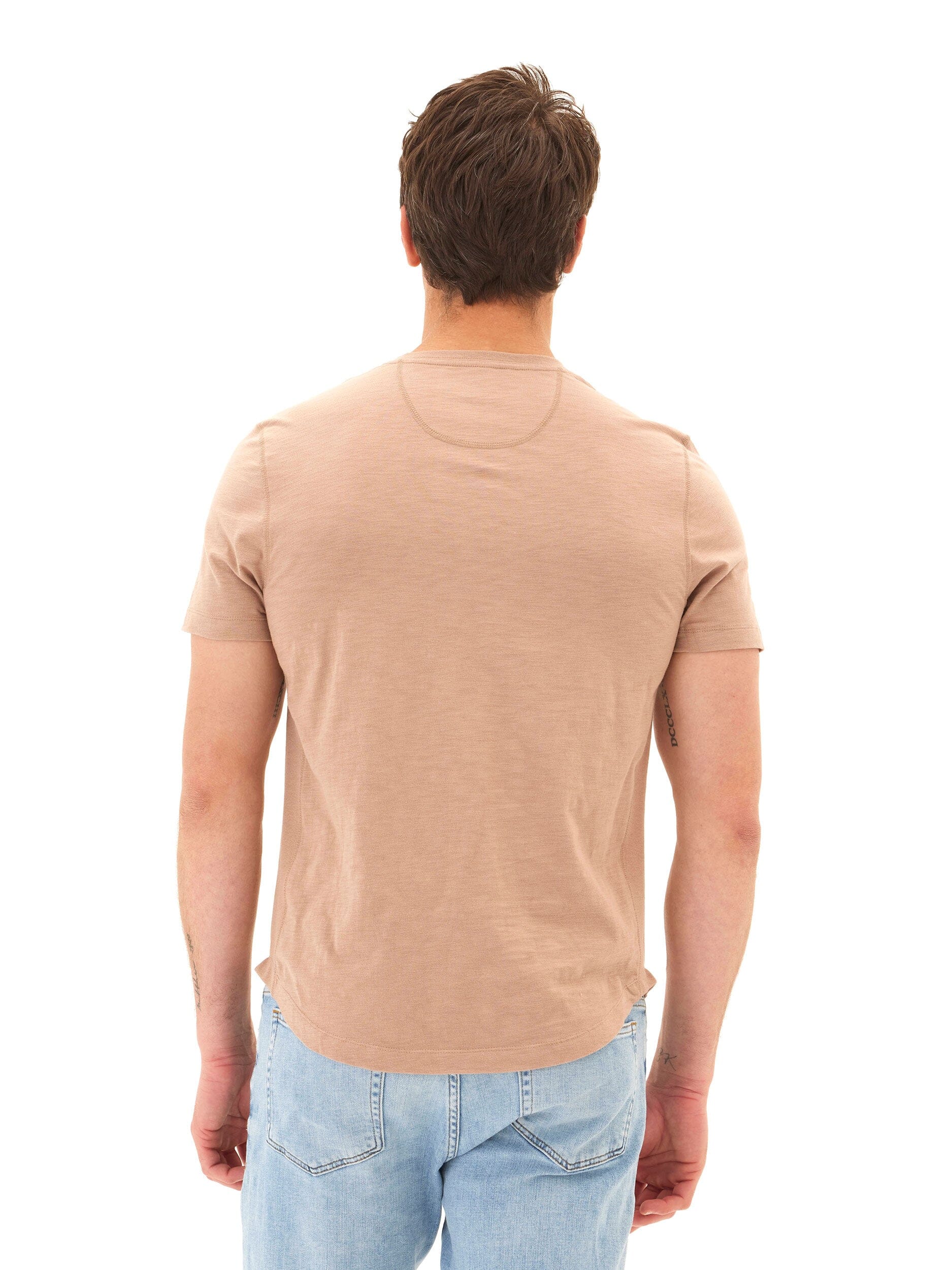 Heath Slub Jersey Short Sleeve Henley