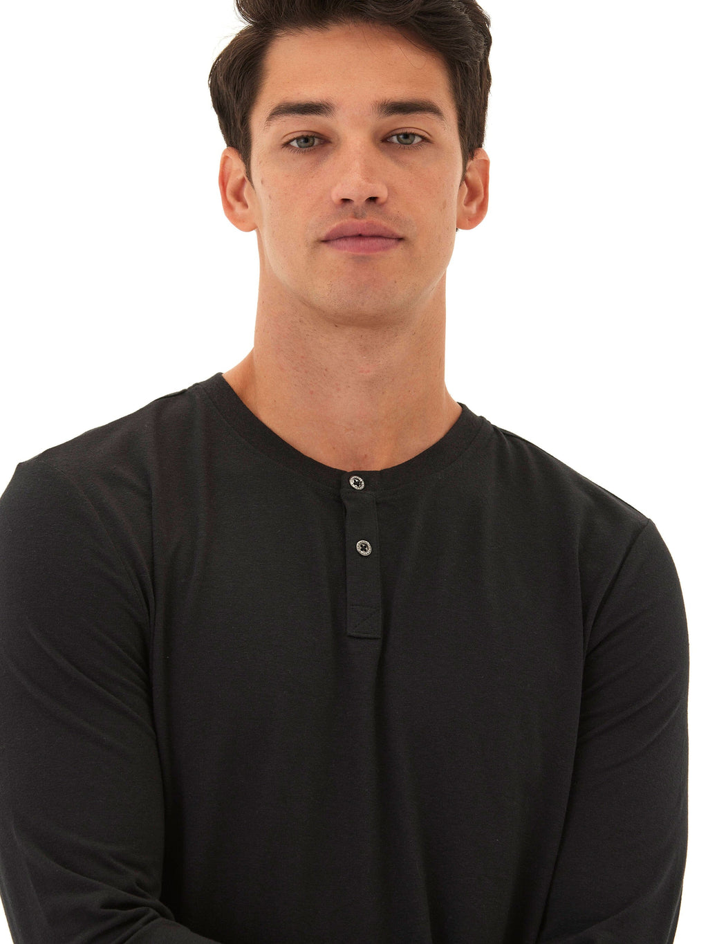 Austin Triblend 2 Button Long Sleeve Henley