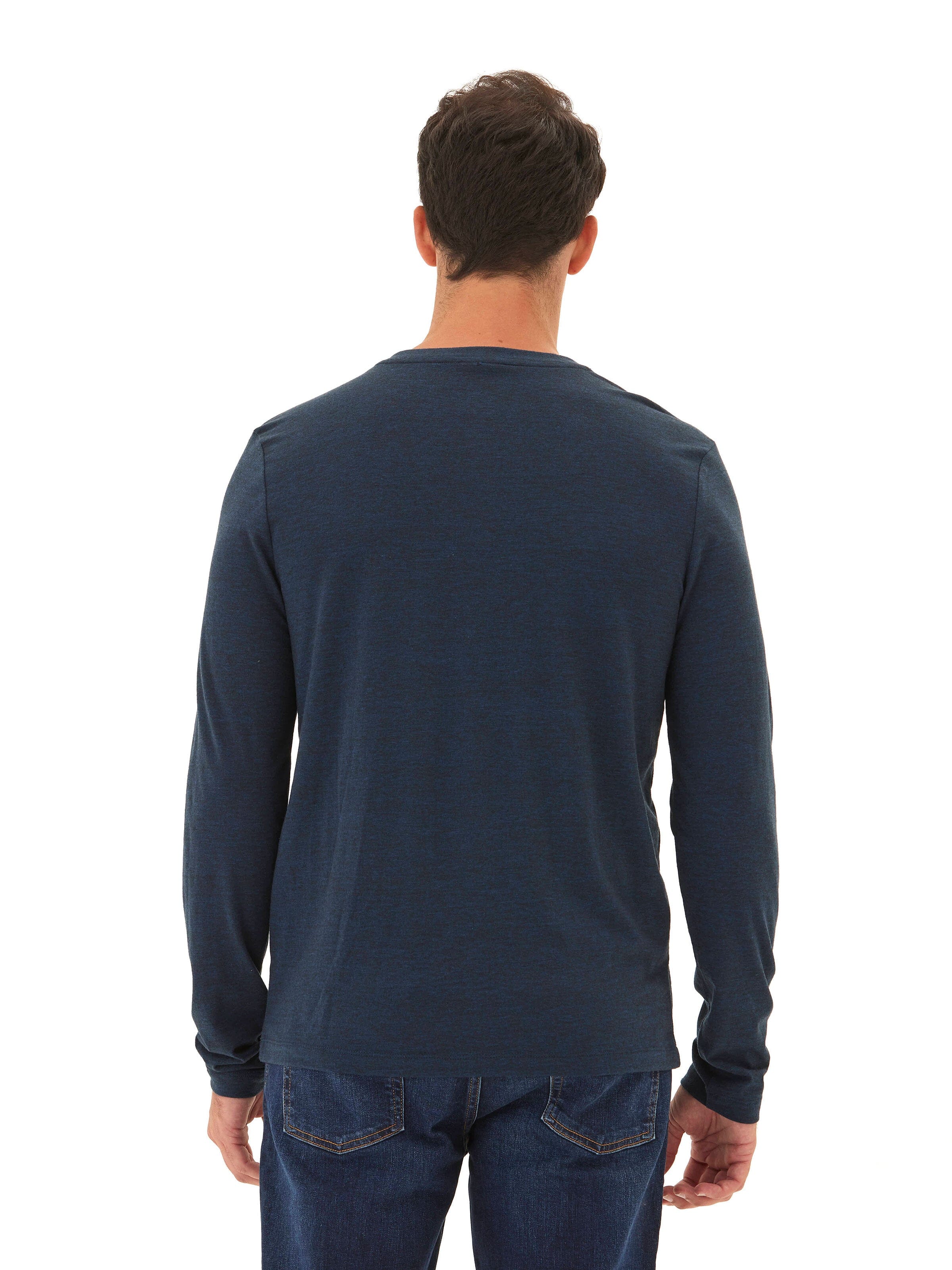 Austin Triblend 2 Button Long Sleeve Henley