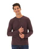 Austin Triblend 2 Button Long Sleeve Henley