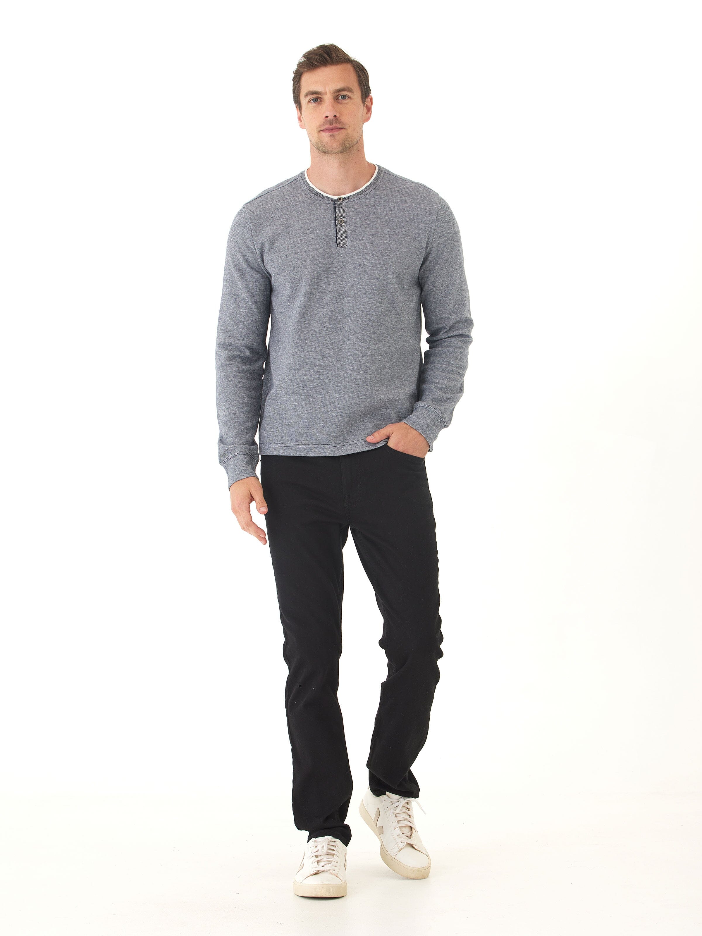 Charles Eco Double Knit Henley