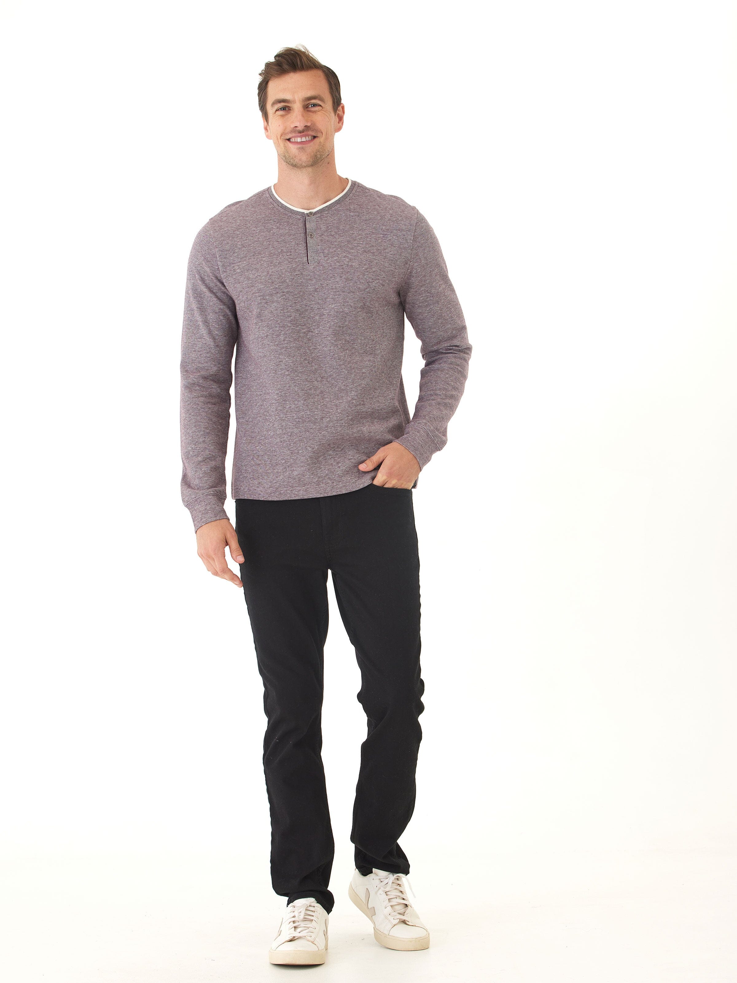 Charles Eco Double Knit Henley
