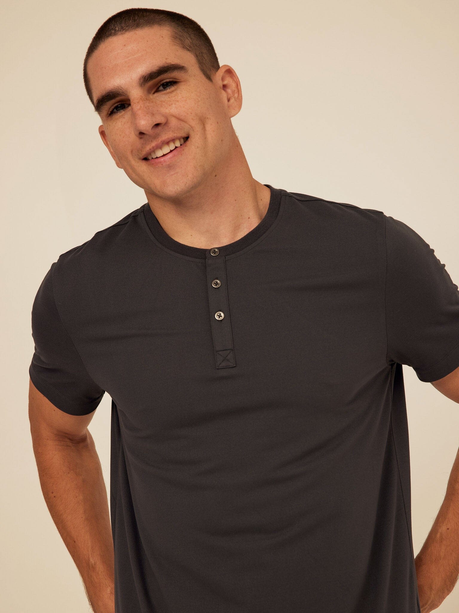 Shayne Luxe Jersey Henley