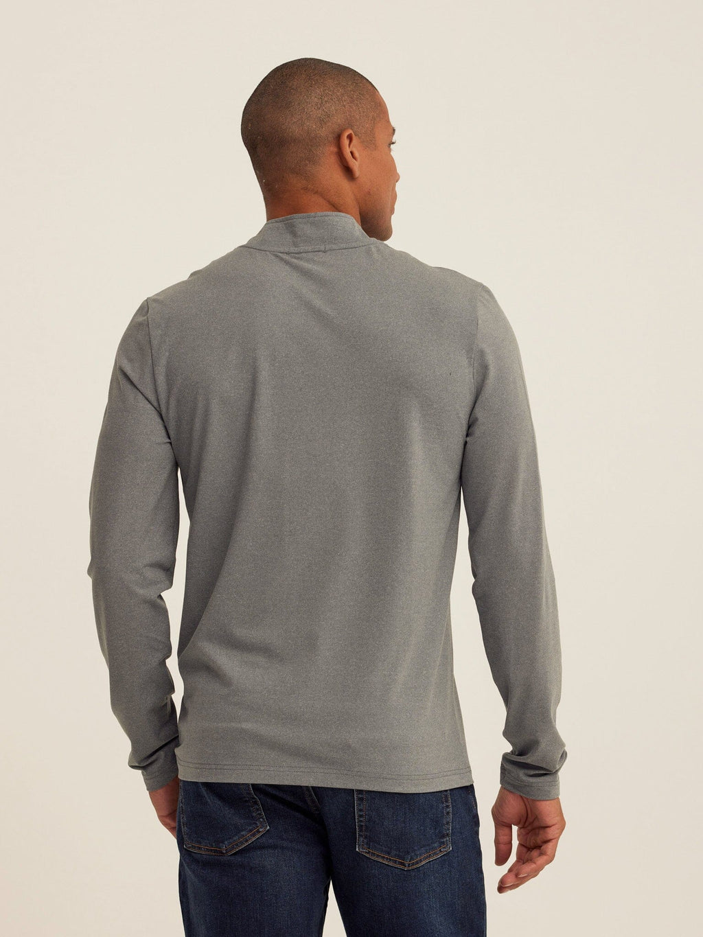 Kace Luxe Jersey Stripe Quarter Zip