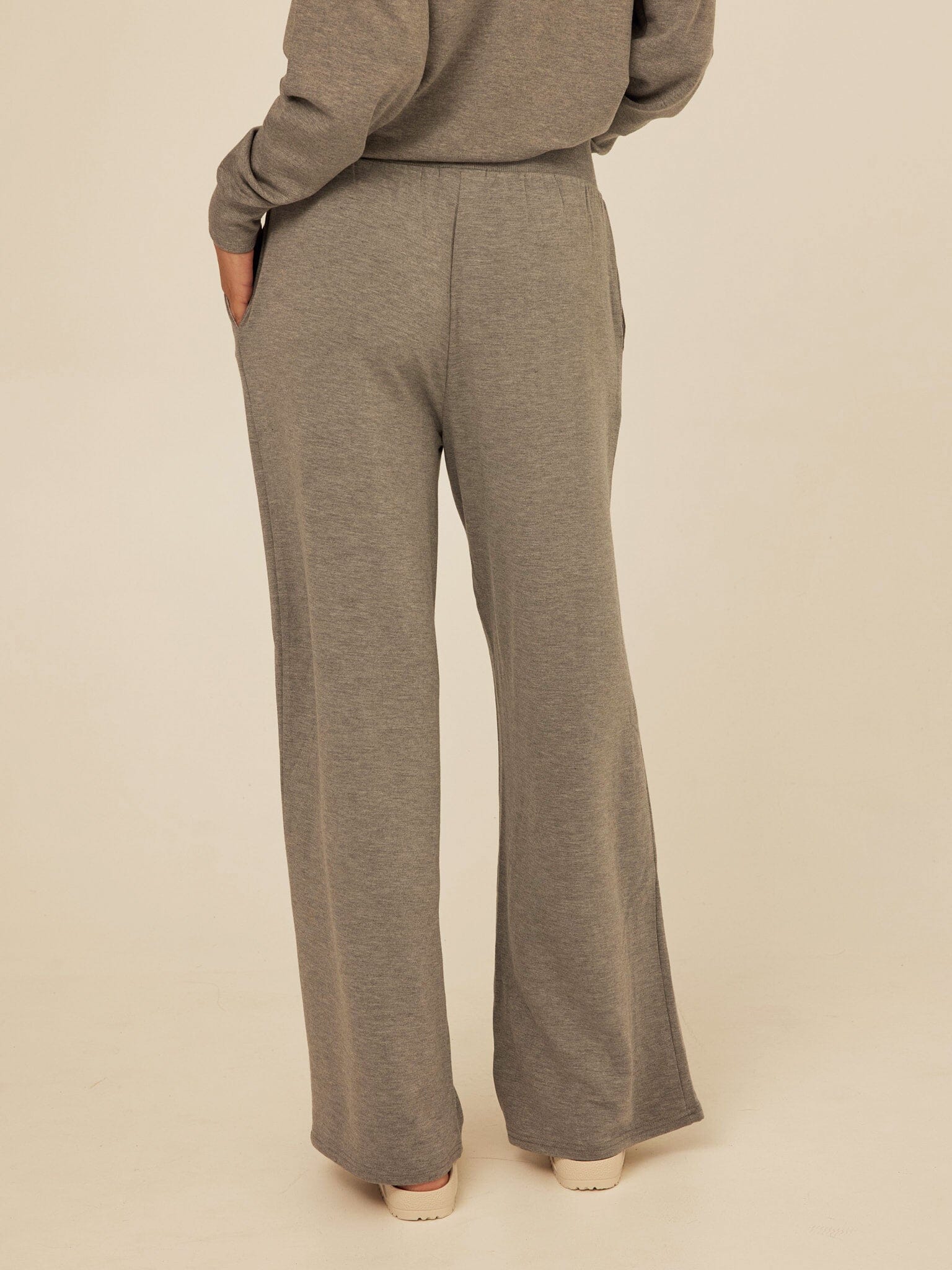 Esmeralda Feather Fleece Wide Leg Pant