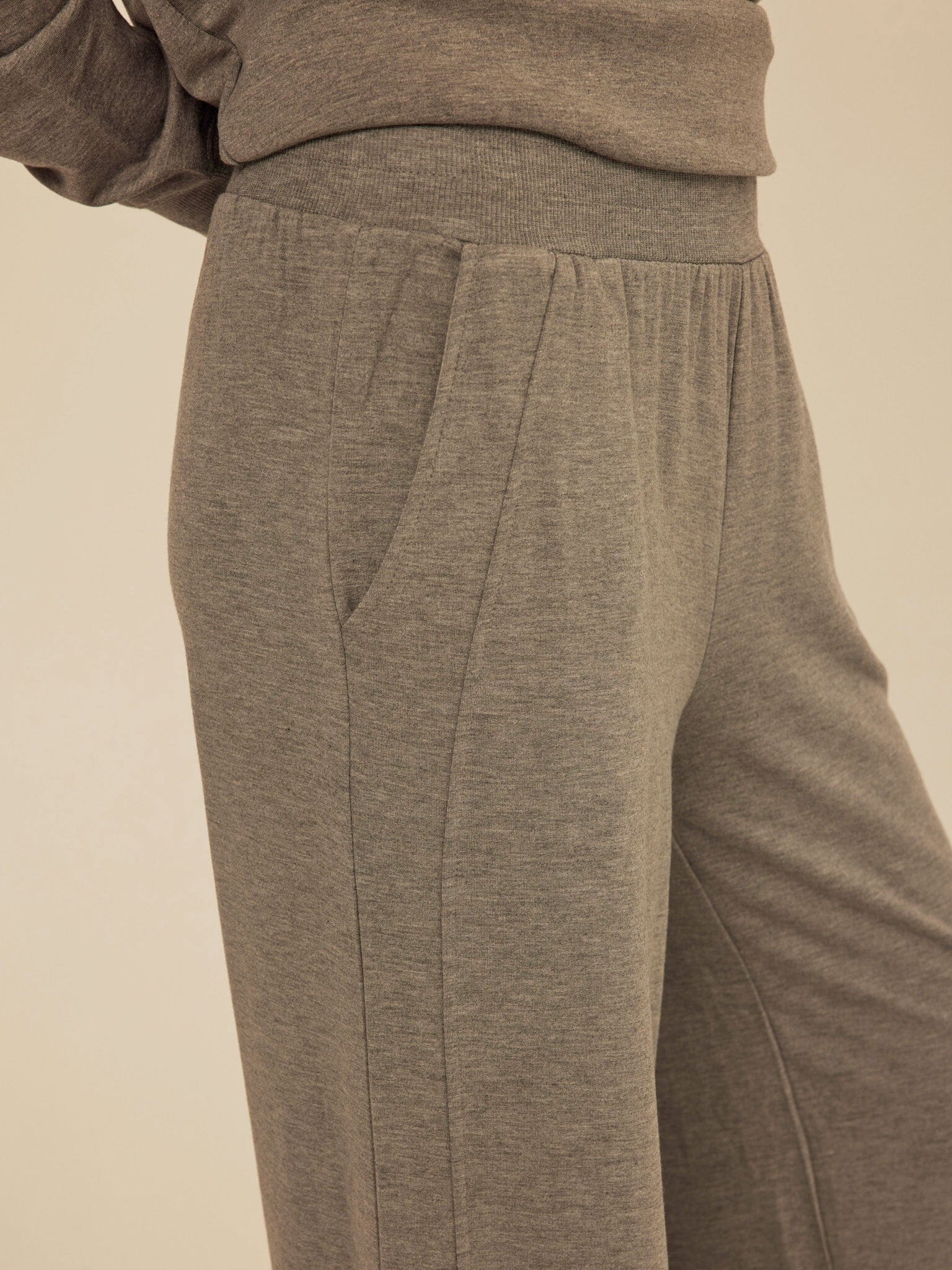 Esmeralda Feather Fleece Wide Leg Pant