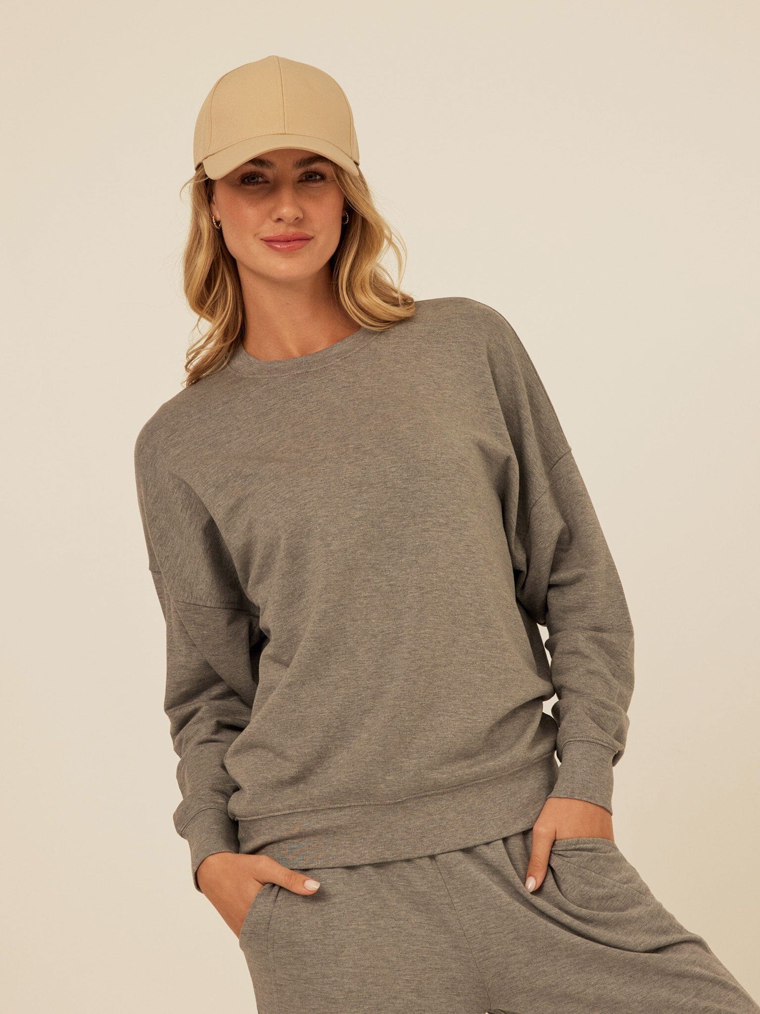 Esmeralda Feather Fleece Wide Leg Pant