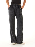 Hester Mineral Wash Terry Wide Leg Pant