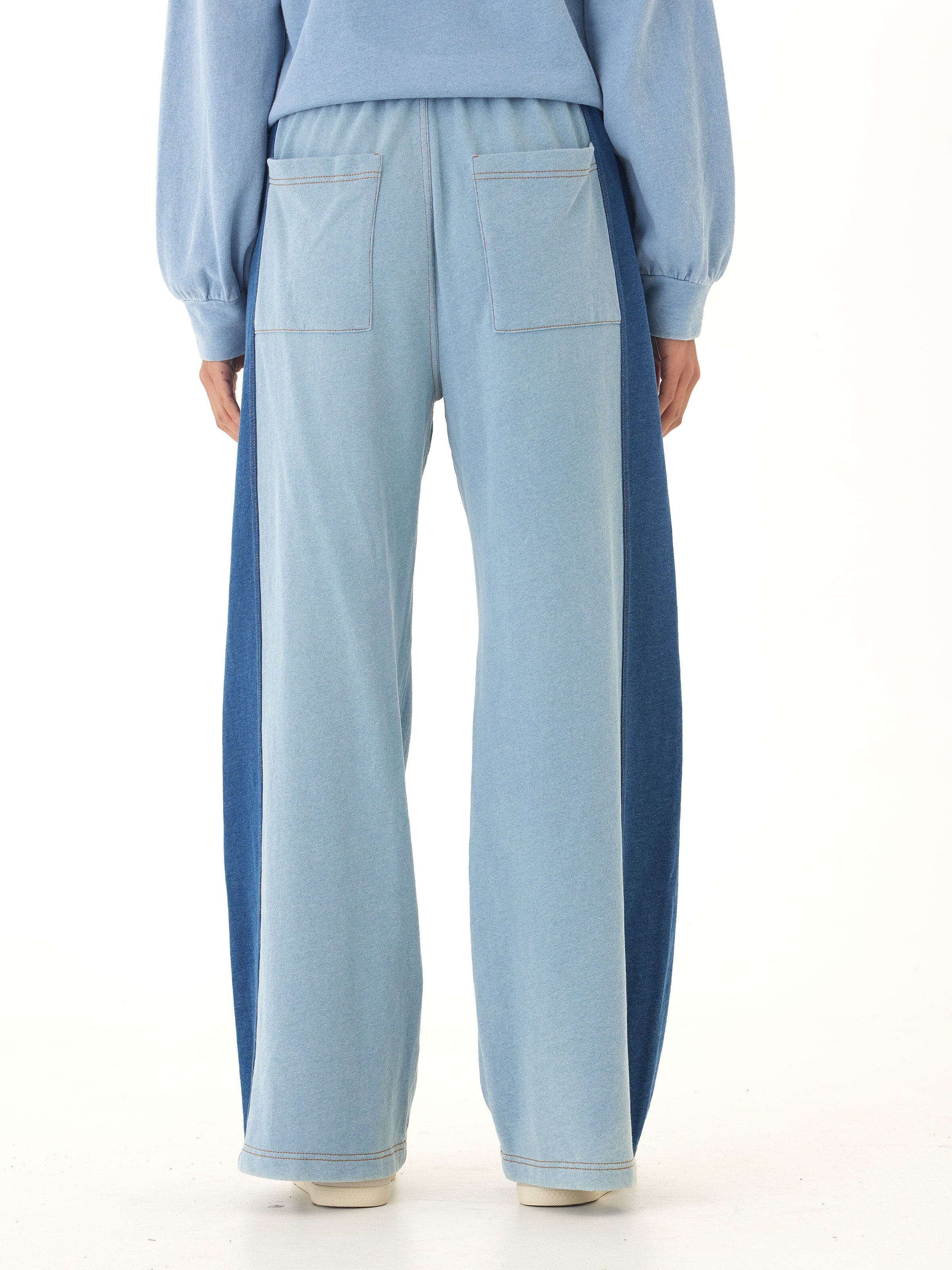 Dorothy Denim Terry Contrast Panel Pant