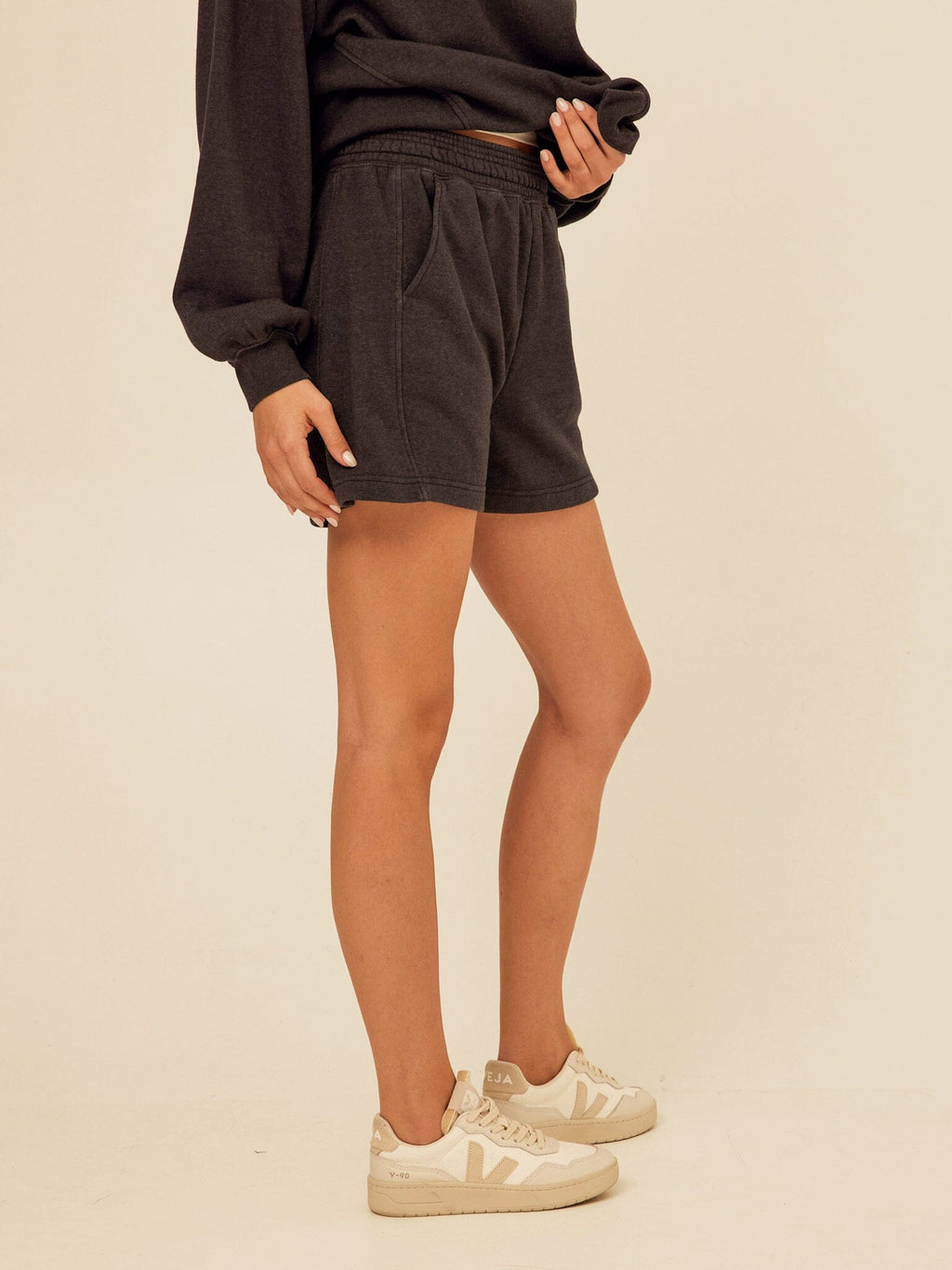 Chantel Mineral Wash Fleece Short
