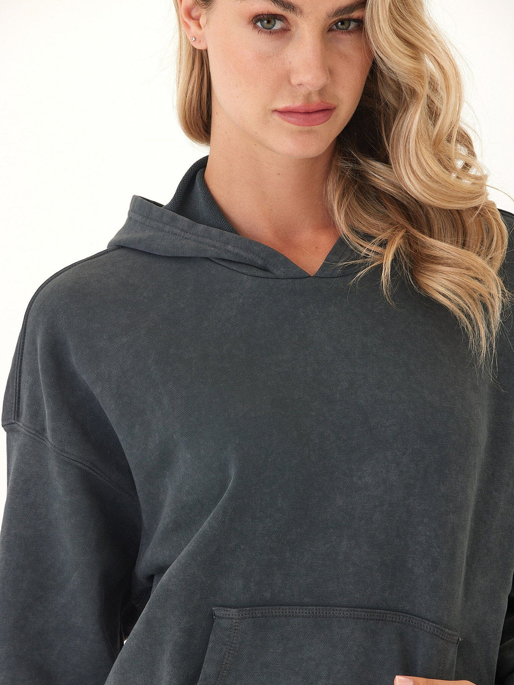 Tanya Mineral Wash Cotton Terry Pullover Hoodie