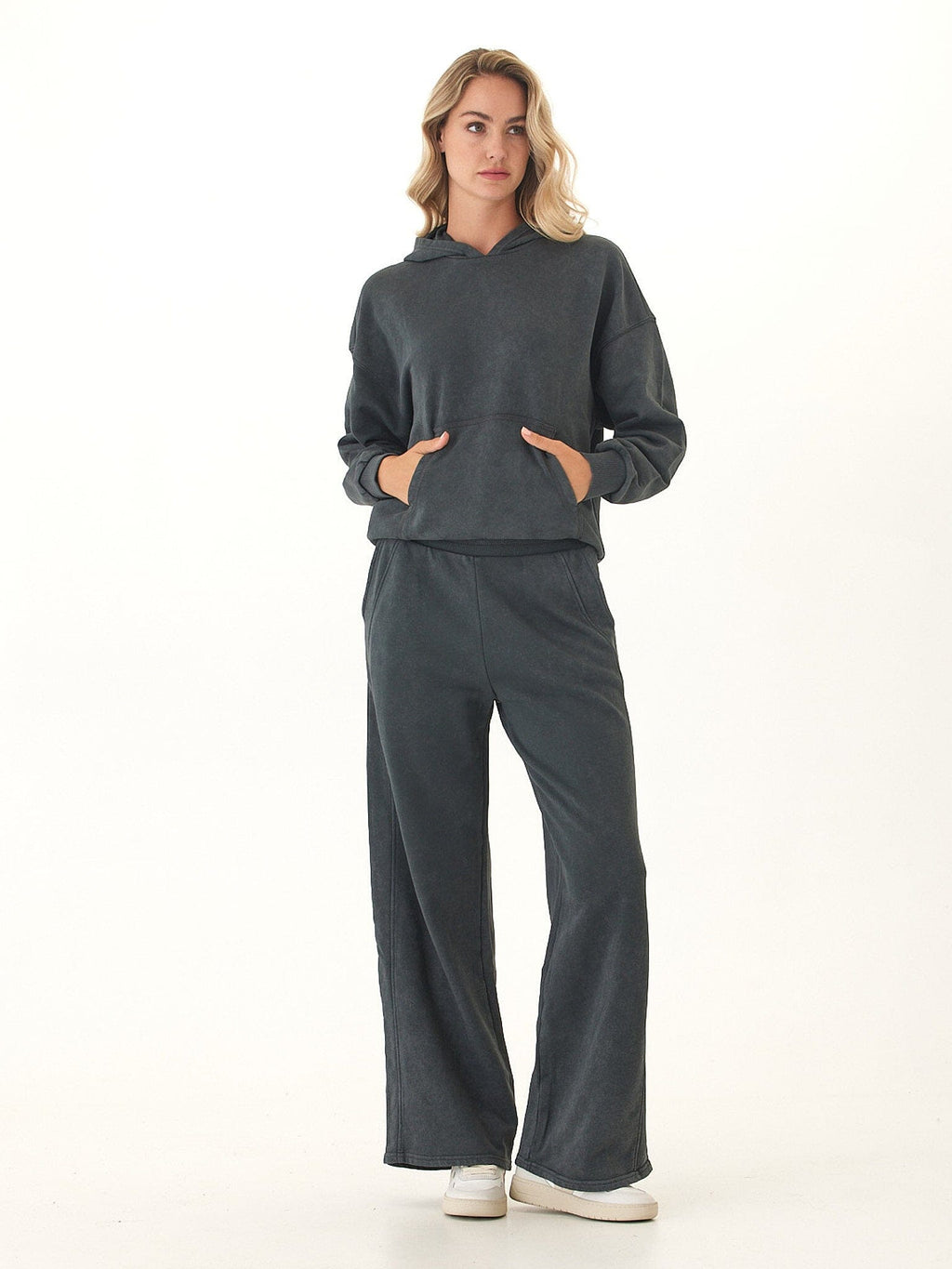 Tanya Mineral Wash Cotton Terry Pullover Hoodie