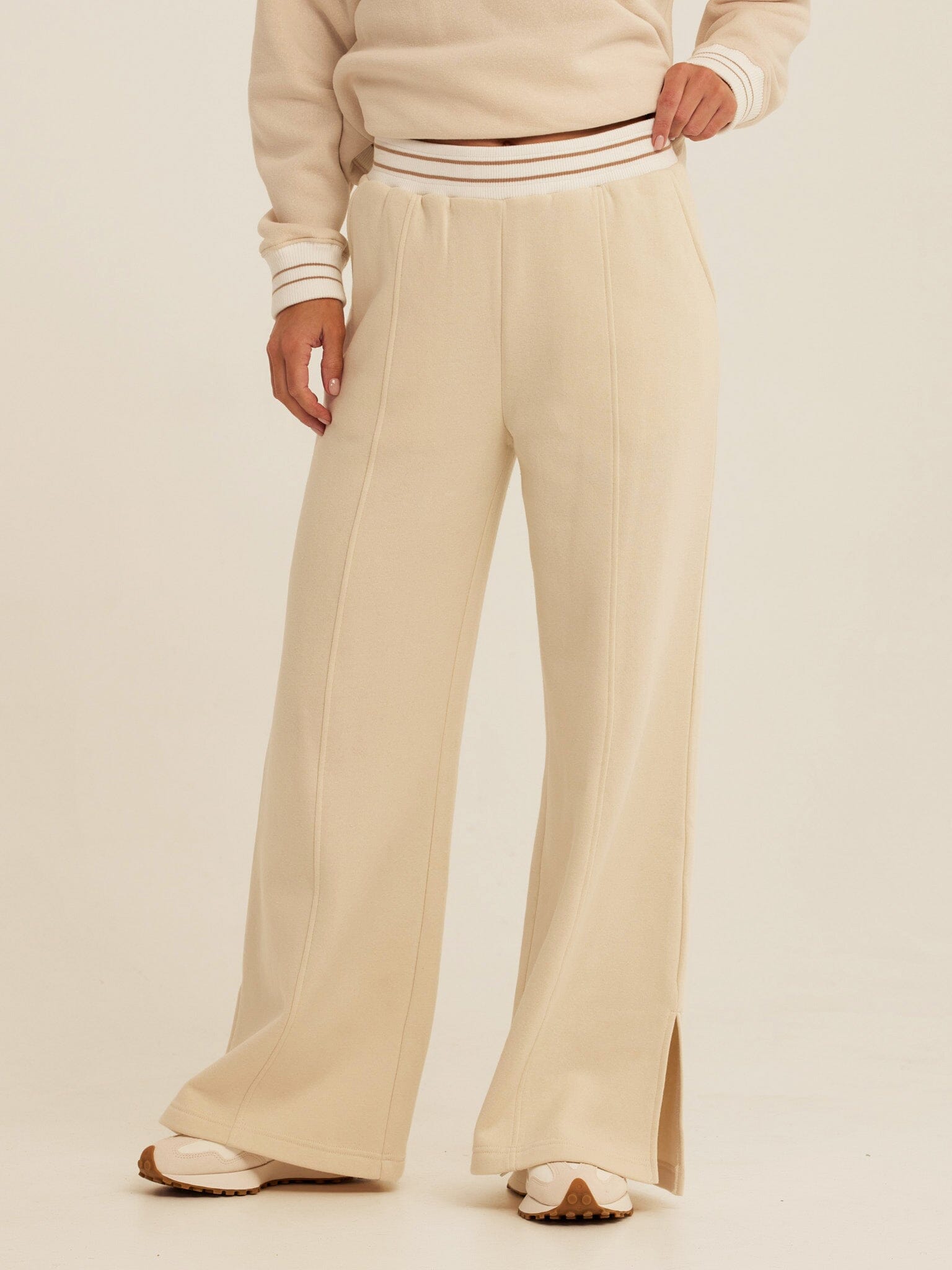 Bellona Triblend Fleece Collegiate Wide Leg Pant