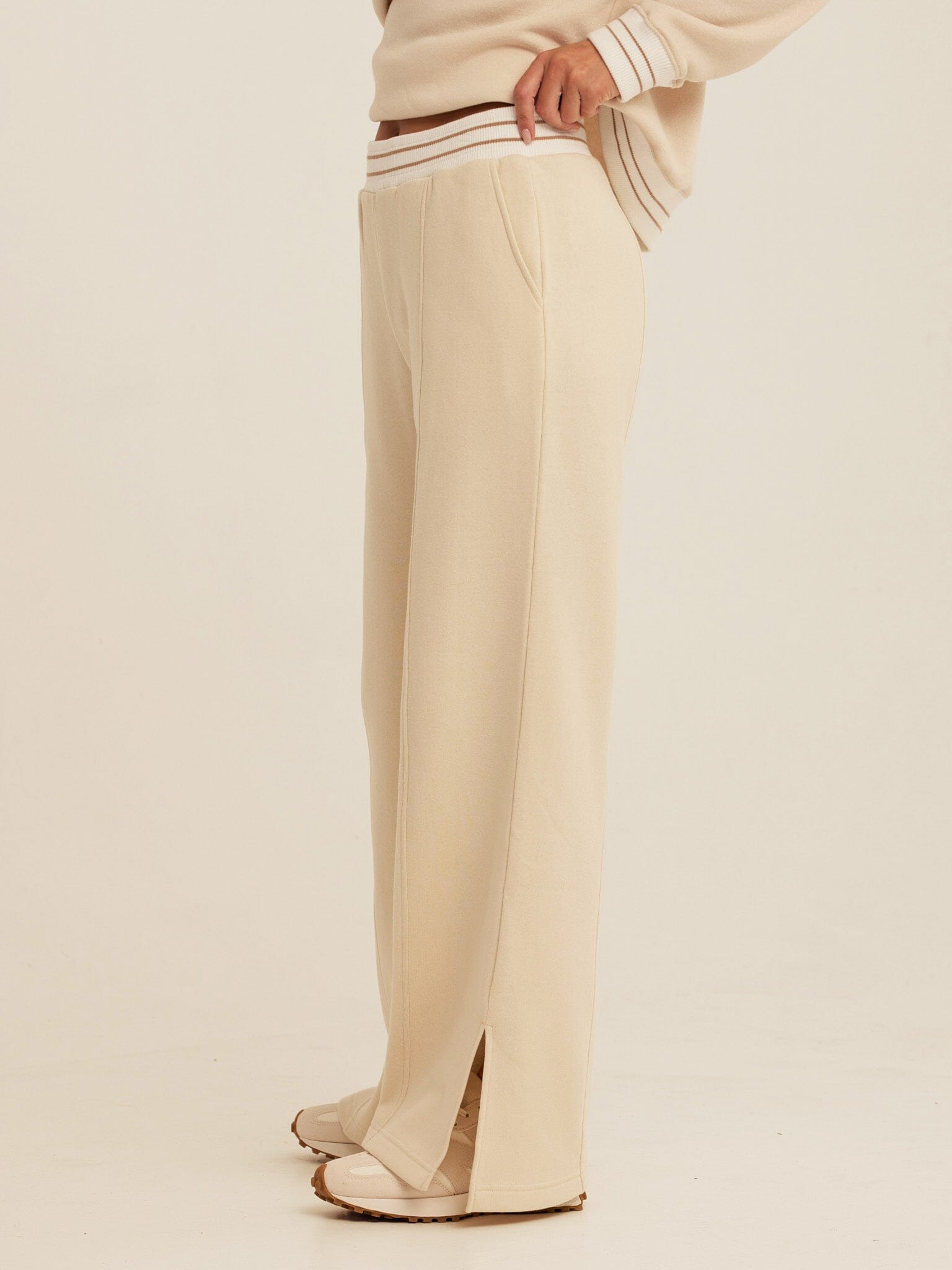 Bellona Triblend Fleece Collegiate Wide Leg Pant