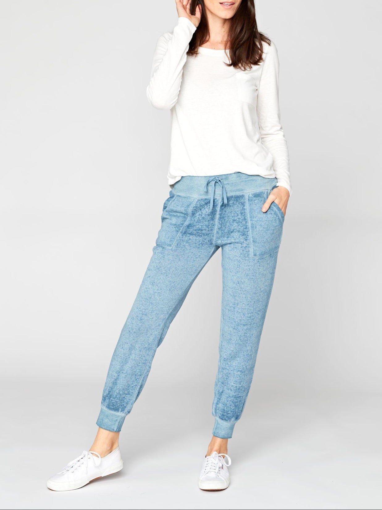 Phoebe Burnout Wash Sweatpant