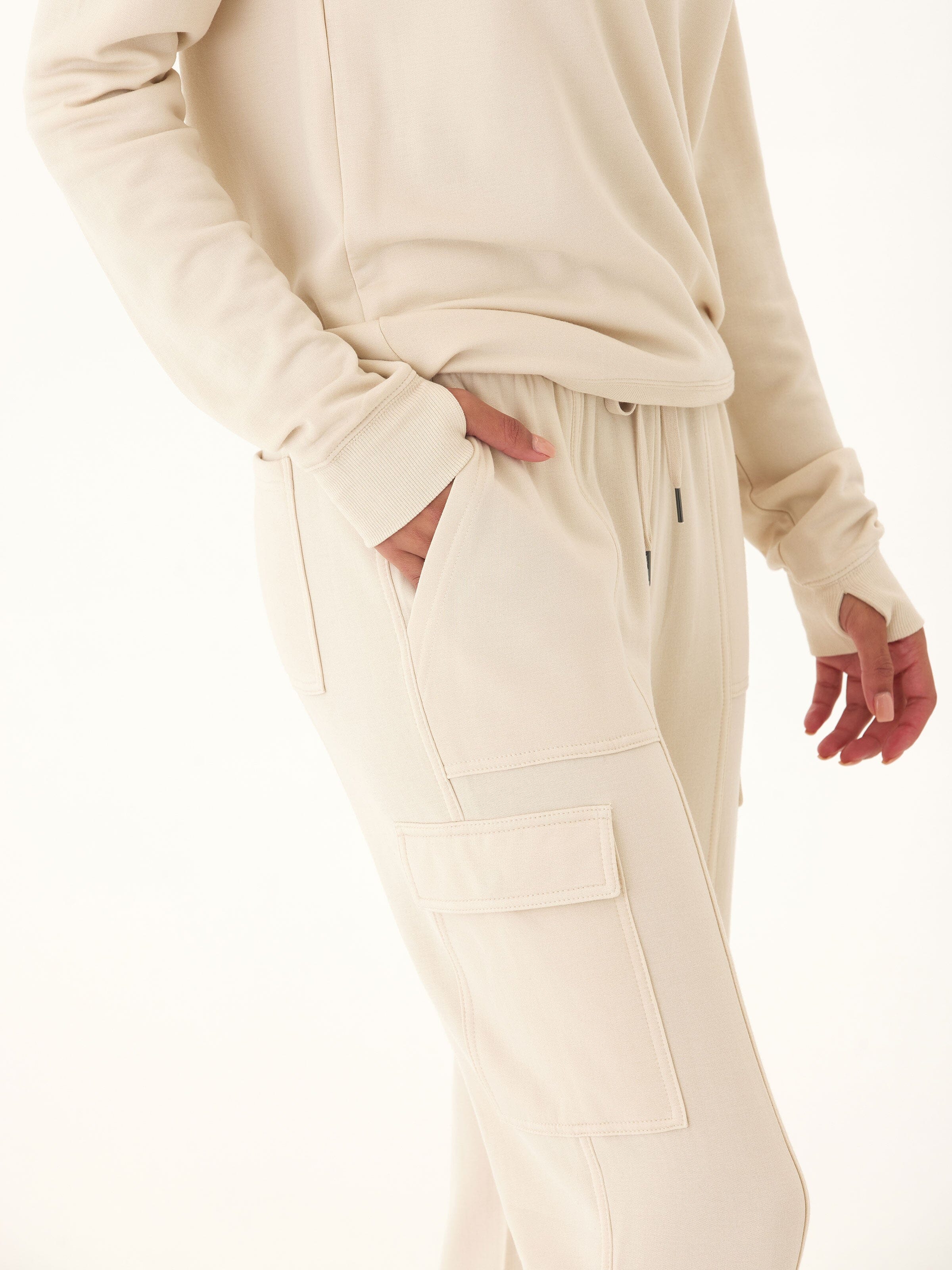 Margot Feather Fleece Cargo Jogger