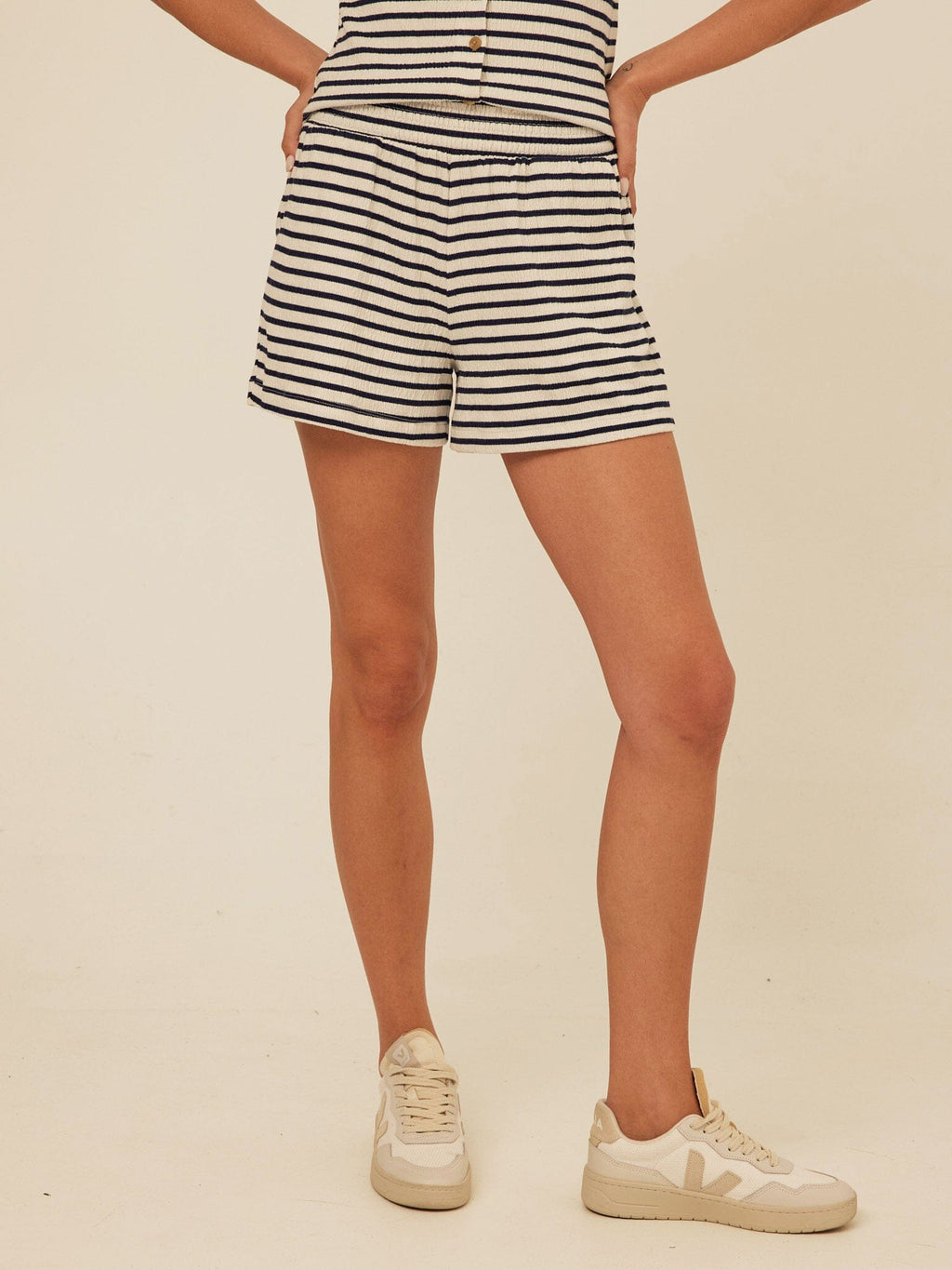 Gwyneth Smocked Jersey Short