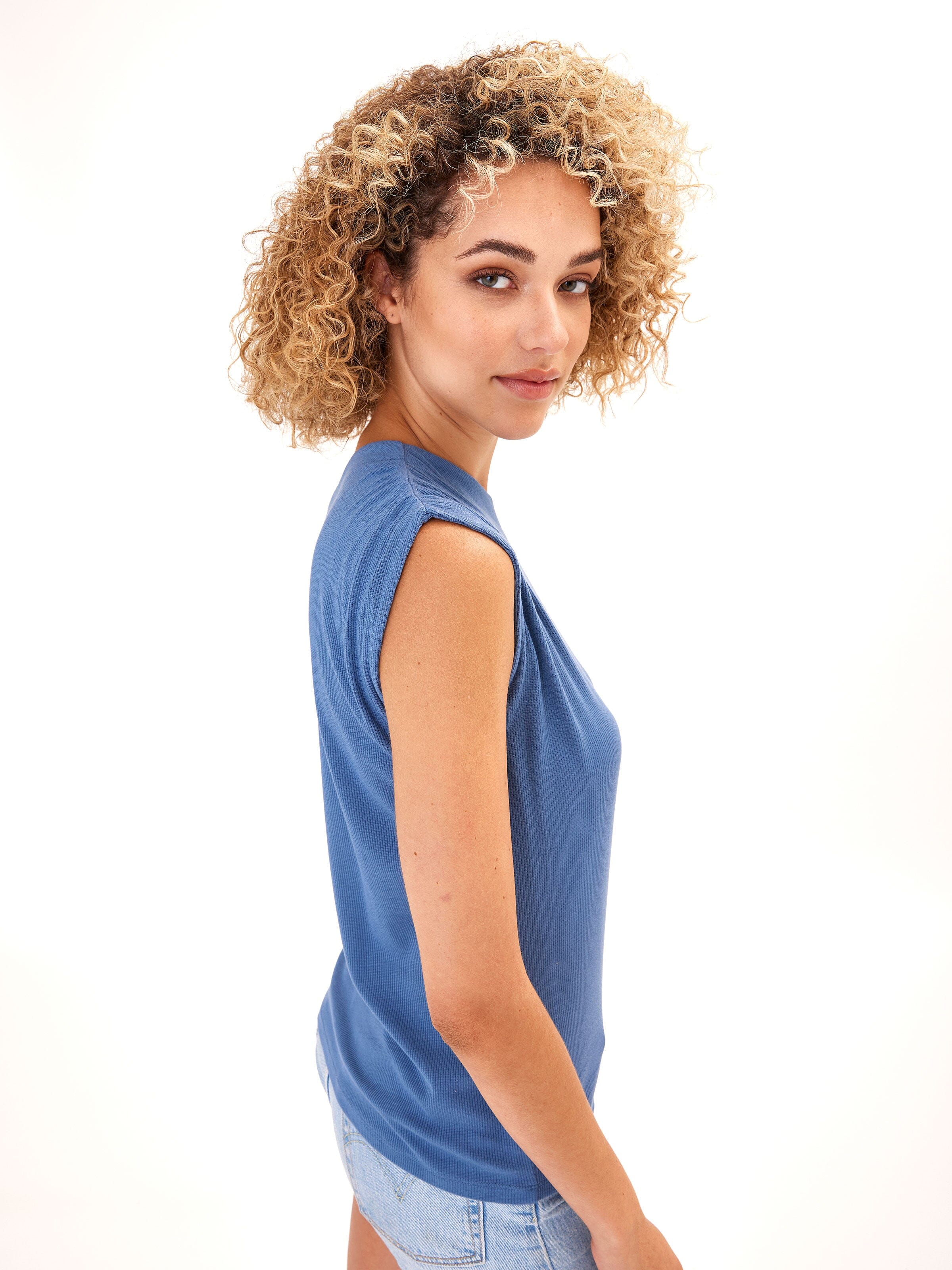 Leoni Feather Rib Short Sleeve