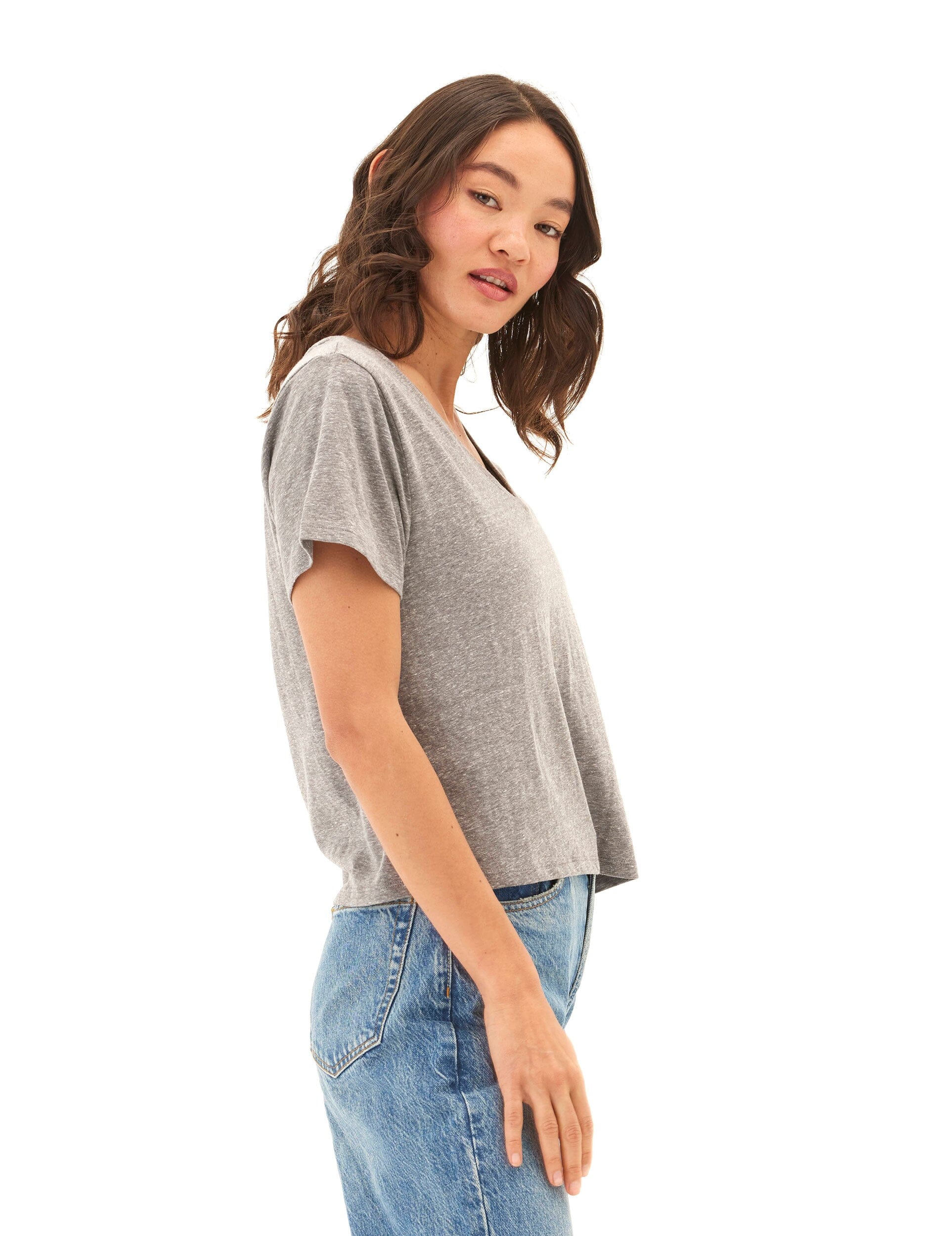 Ada Triblend V-Neck Tee