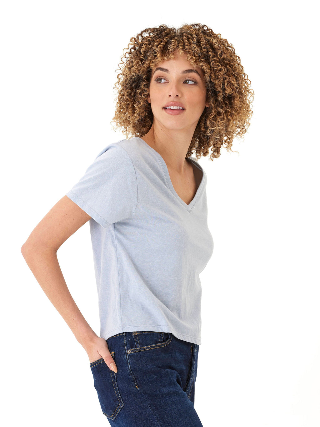 Ada Triblend V-Neck Tee