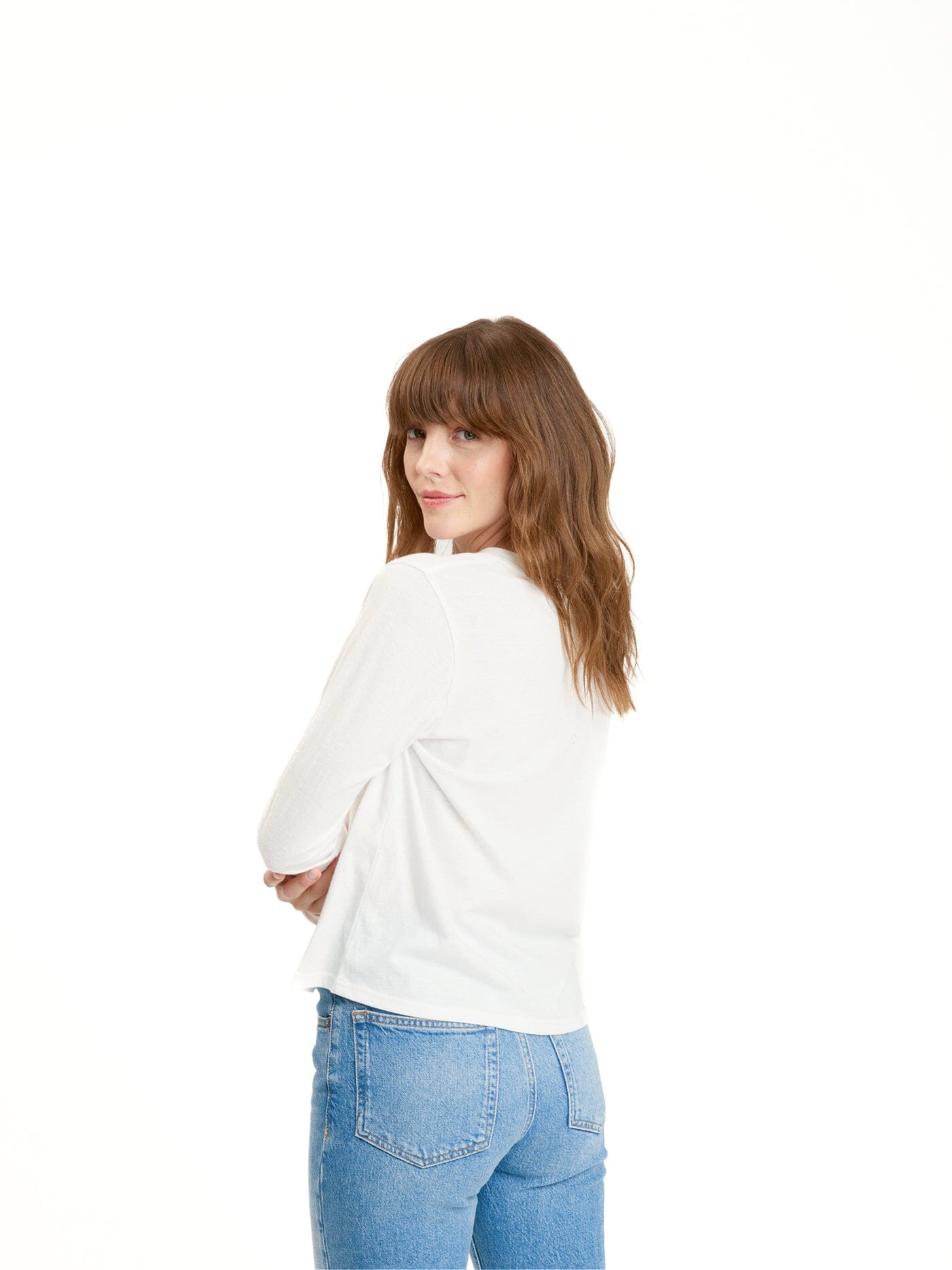 Ada Triblend Long Sleeve V-Neck Tee