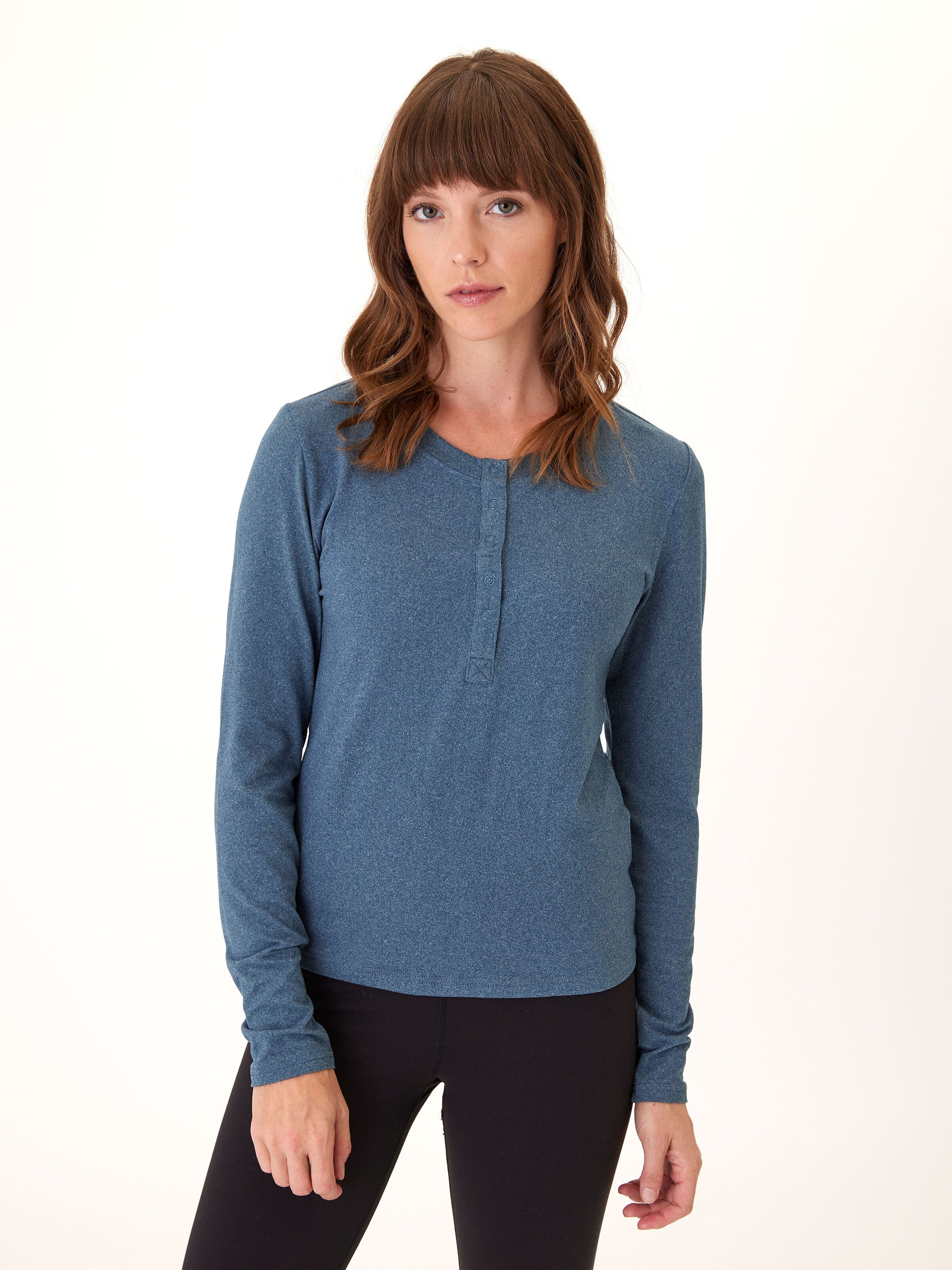 Lyla Luxe Jersey Henley Tee