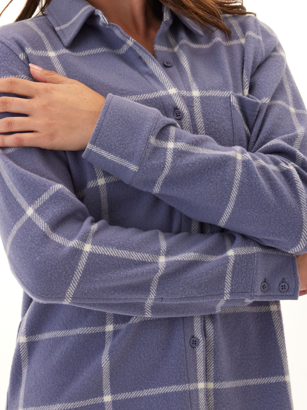 Kandyce Knit Fleece Button-Up