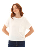 Shelbie Triblend Jersey Pocket Tee