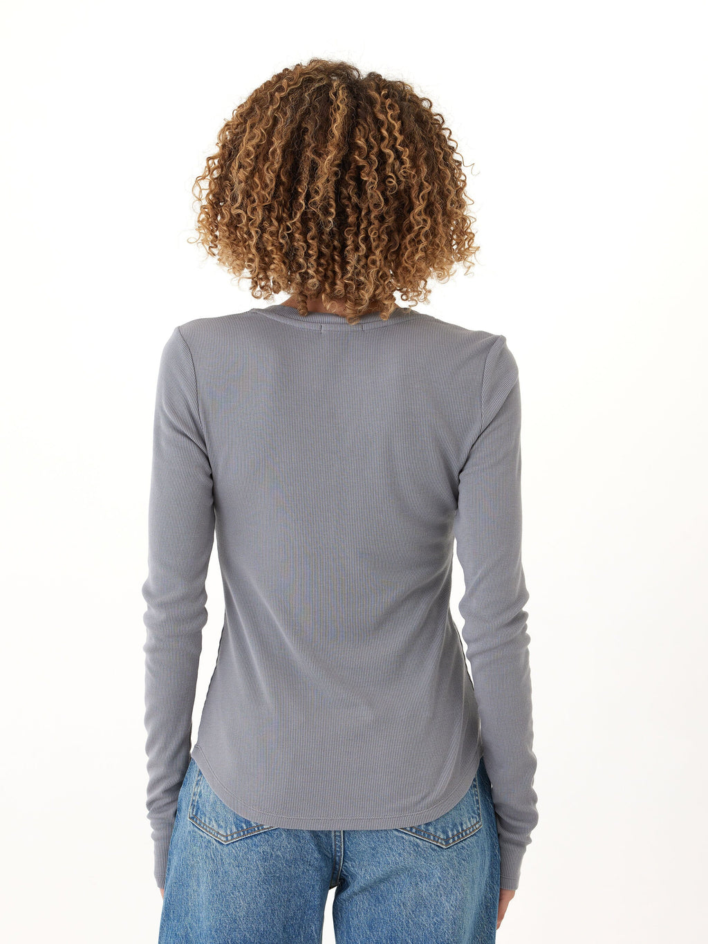 Akia Feather Rib Long Sleeve Henley