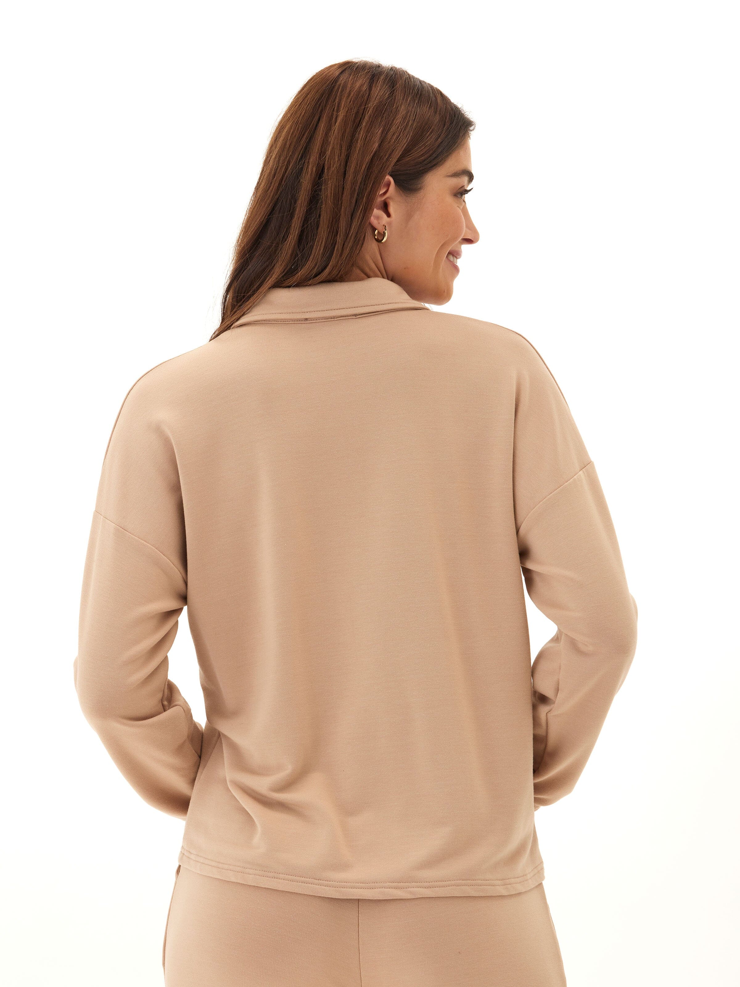 Eleanor Modal Terry Collared Top
