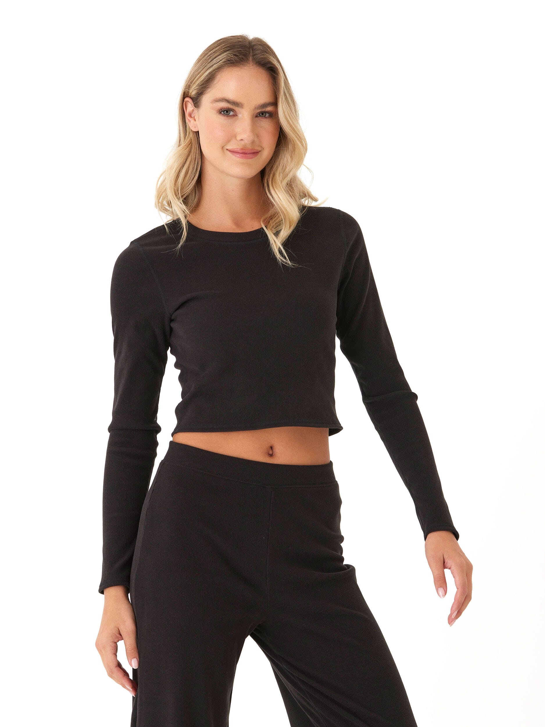 Pramila Brushed Performance Rib Long Sleeve Top