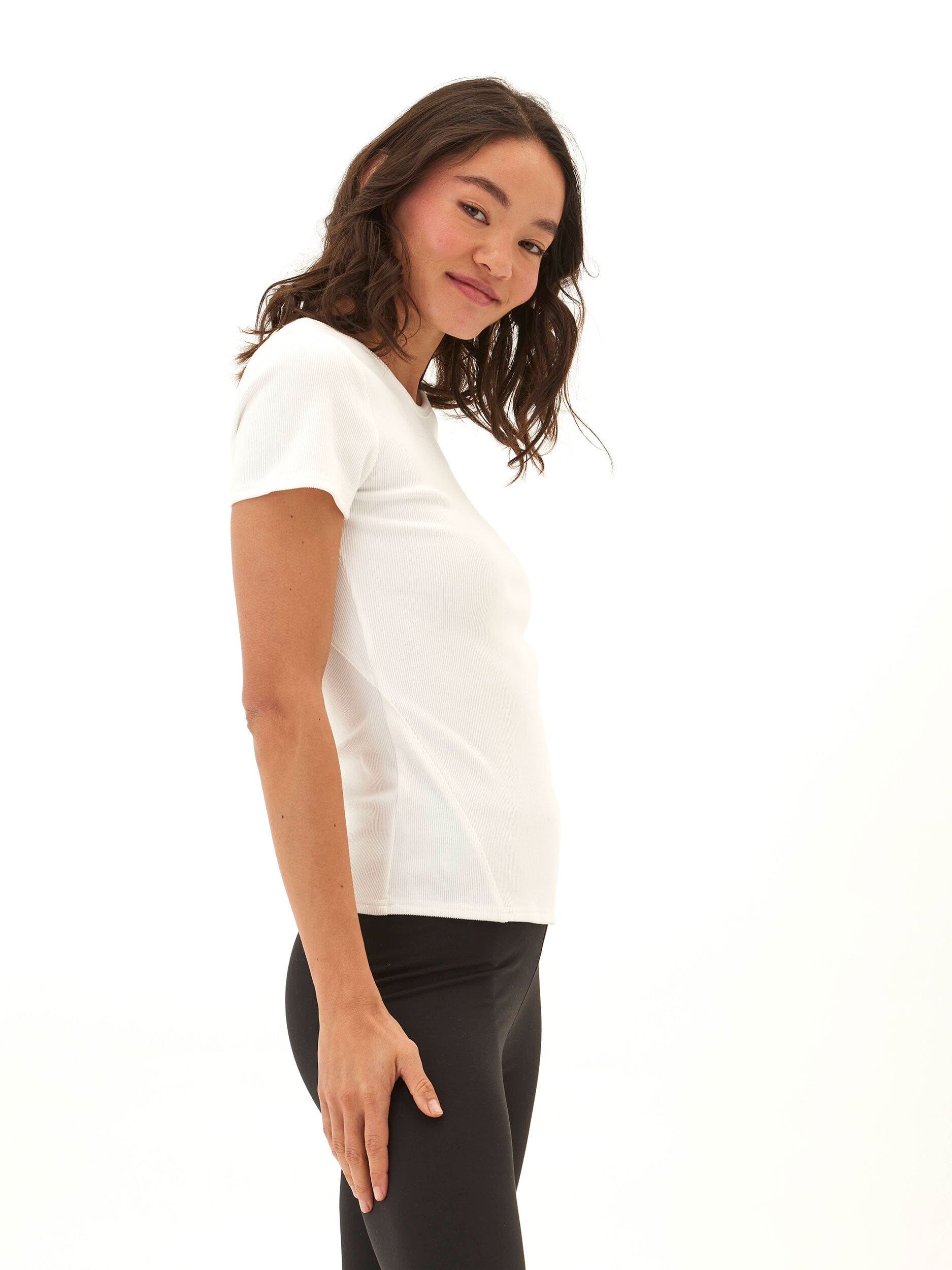 Mariella Heather Luxe Rib Tee