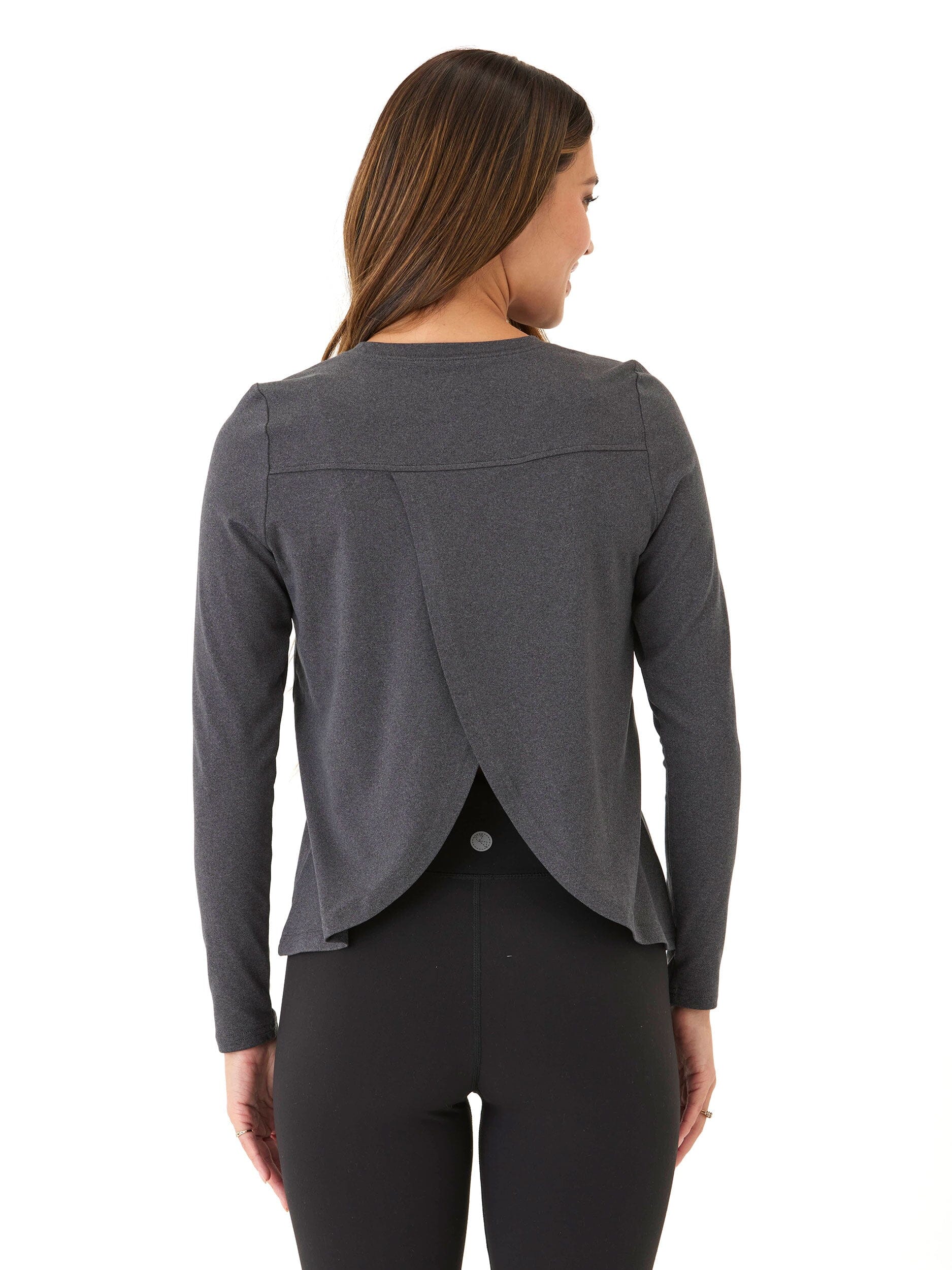 Gemella Luxe Jersey Tulip-Back Long Sleeve Top