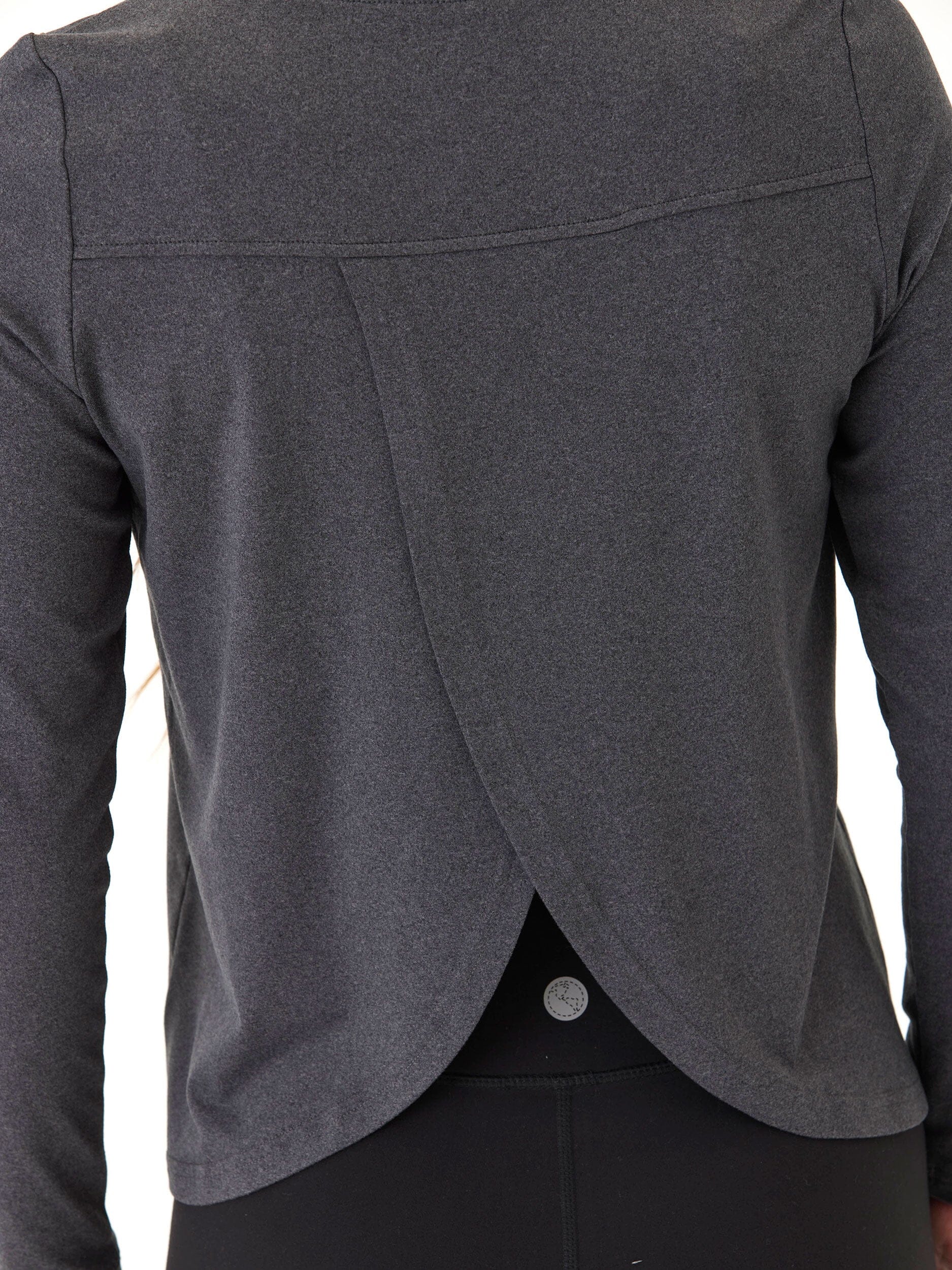 Gemella Luxe Jersey Tulip-Back Long Sleeve Top