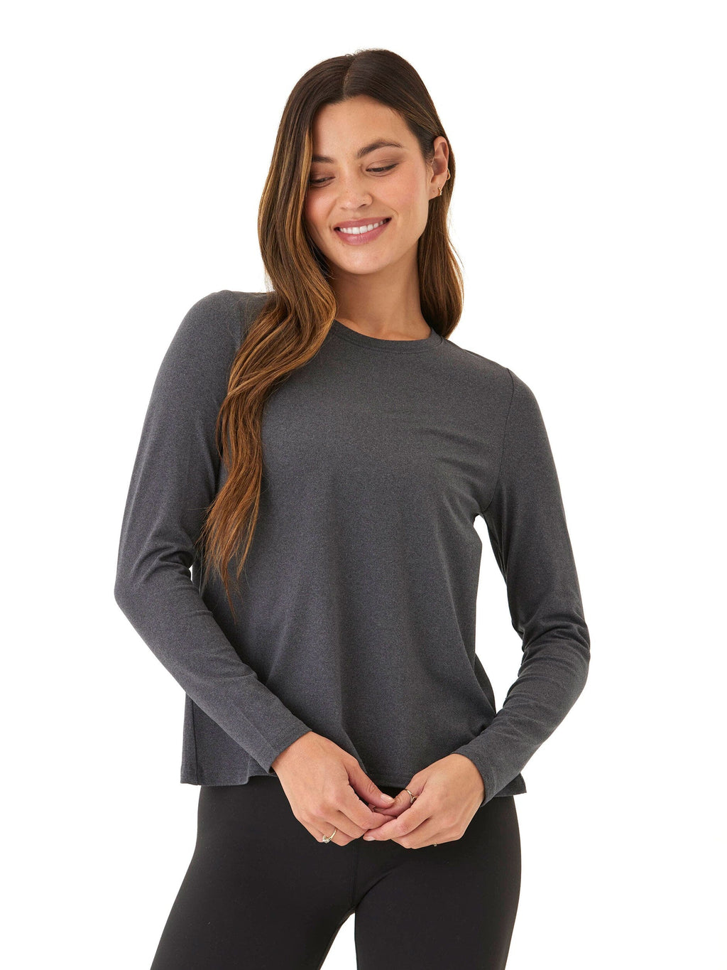 Gemella Luxe Jersey Tulip-Back Long Sleeve Top