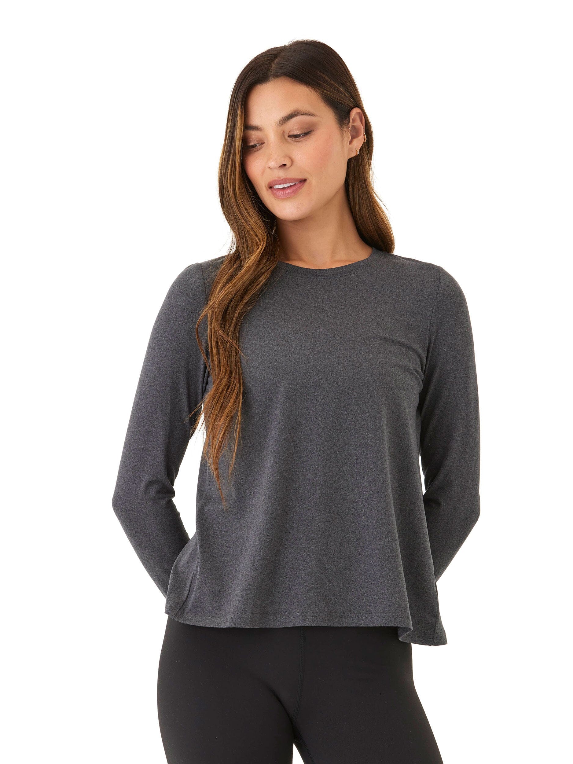 Gemella Luxe Jersey Tulip-Back Long Sleeve Top