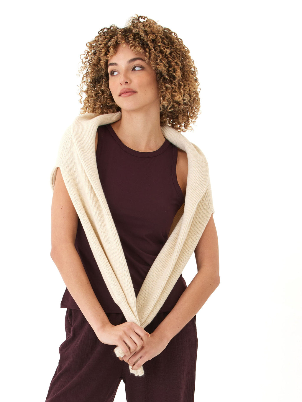 Bailey Luxe Jersey High Neck Tank
