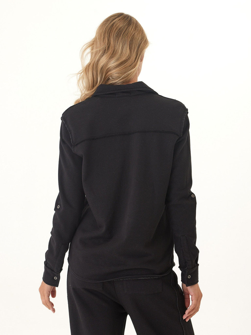 Kalynn Cotton Blend Terry Button-Down