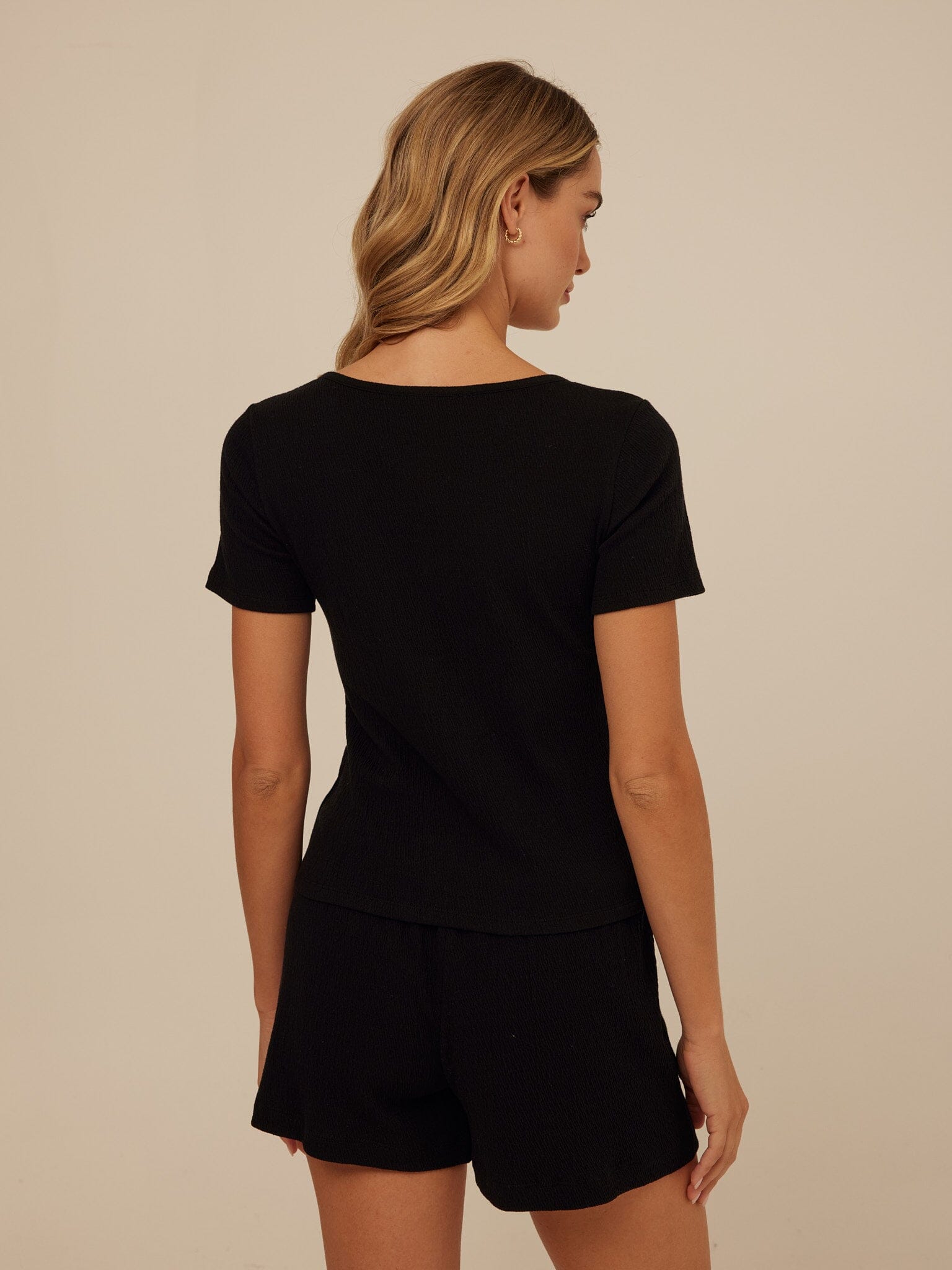 Jamila Smocked Jersey Short Sleeve