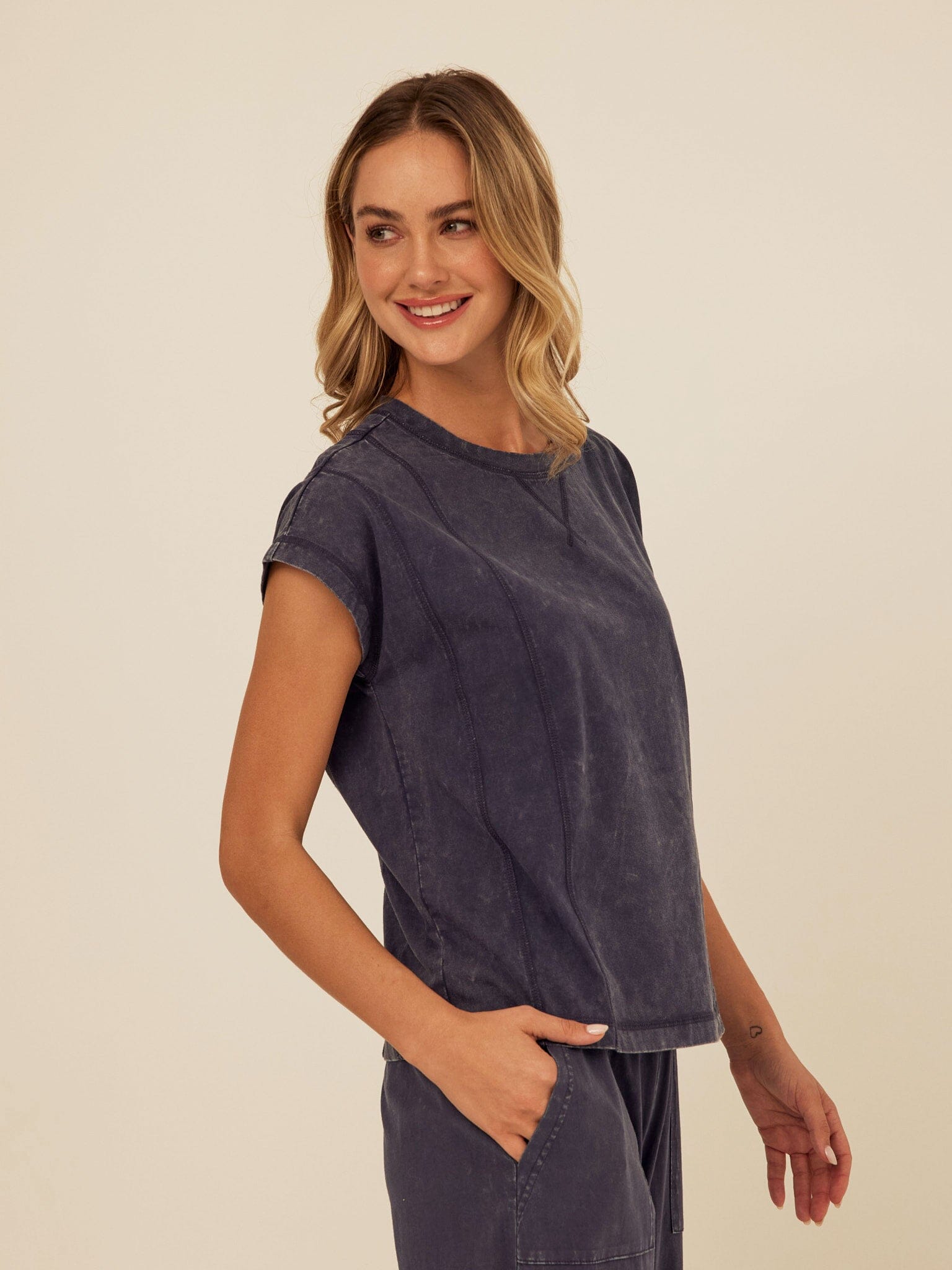 Laurie Mineral Wash Eco Jersey Tee