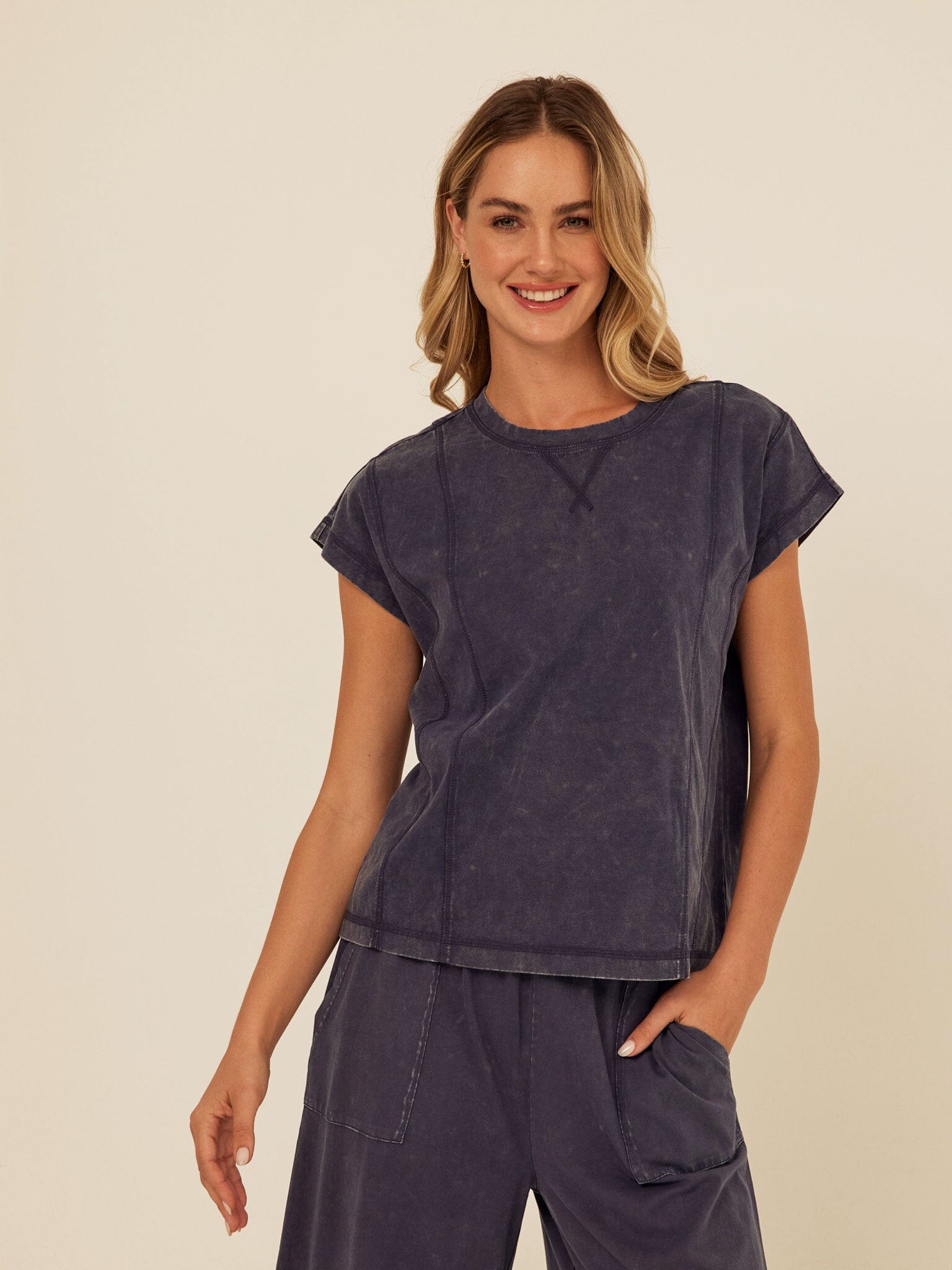 Laurie Mineral Wash Eco Jersey Tee