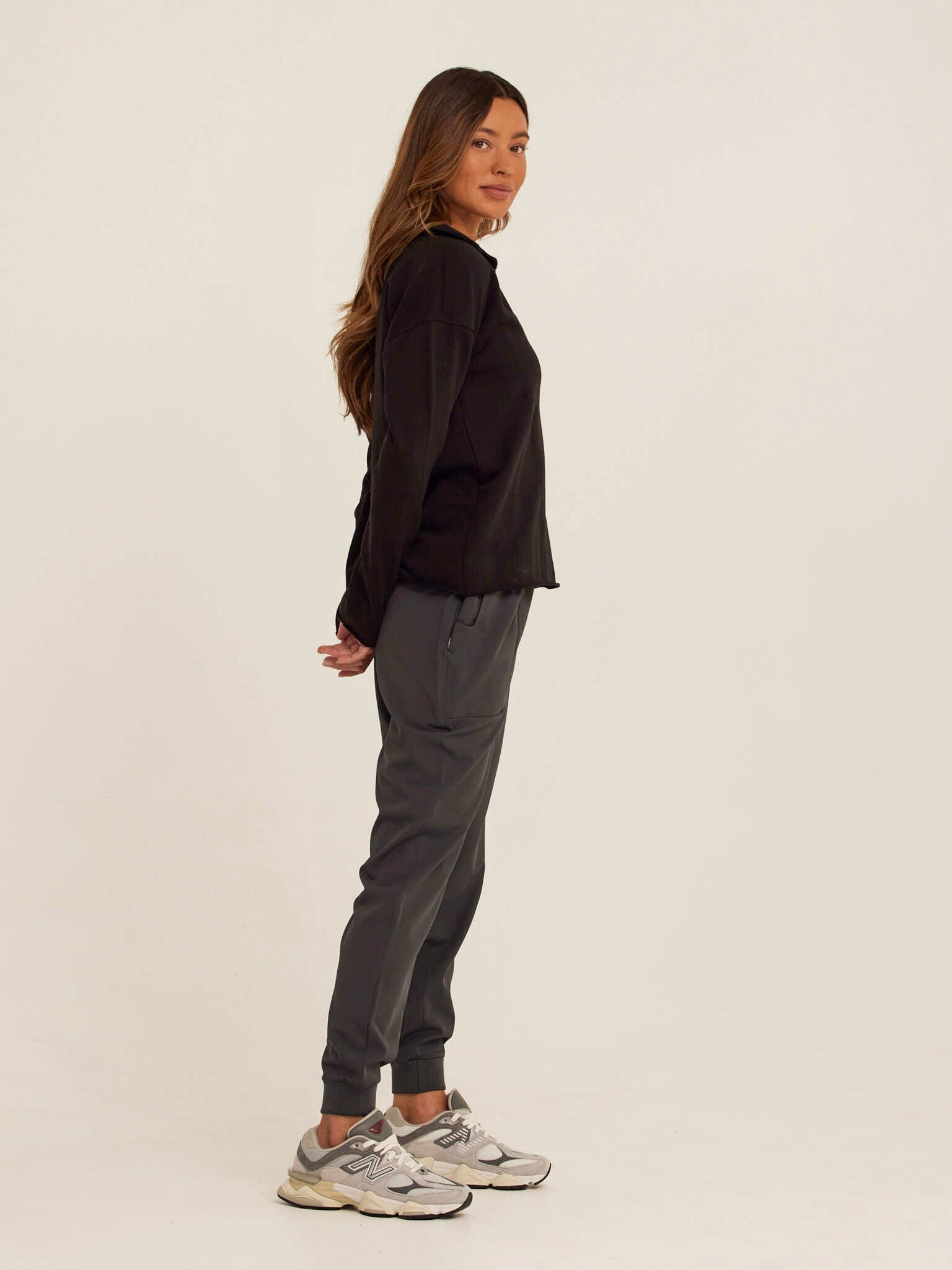 Lucetta Cotton Blend Terry Collar Top