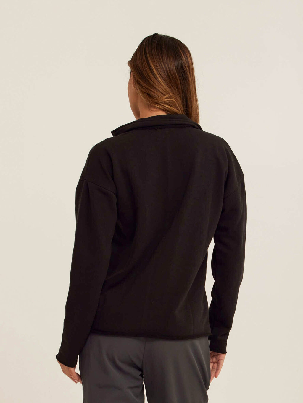 Lucetta Cotton Blend Terry Collar Top