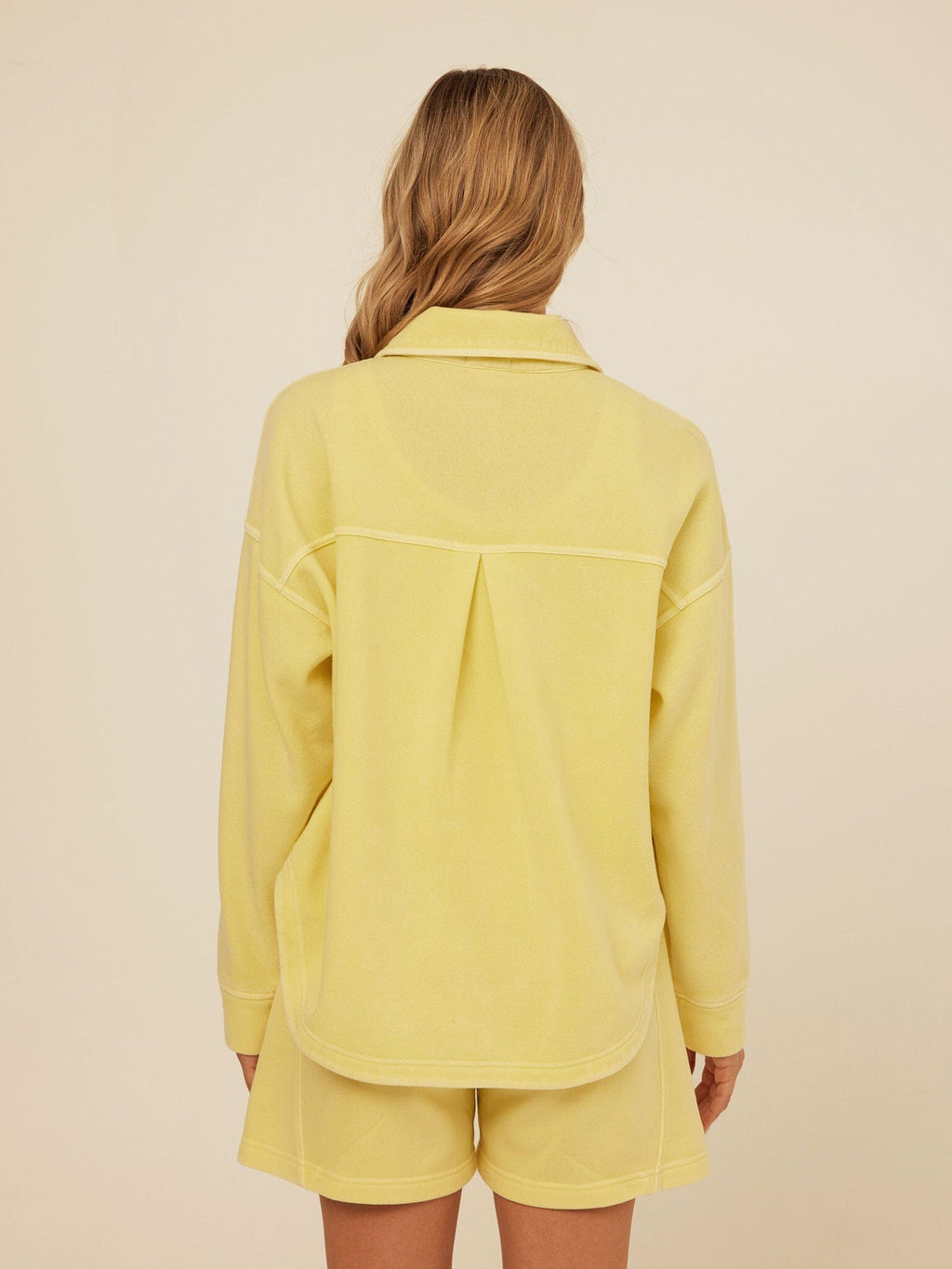Blaire Mineral Wash Fleece Button-Down