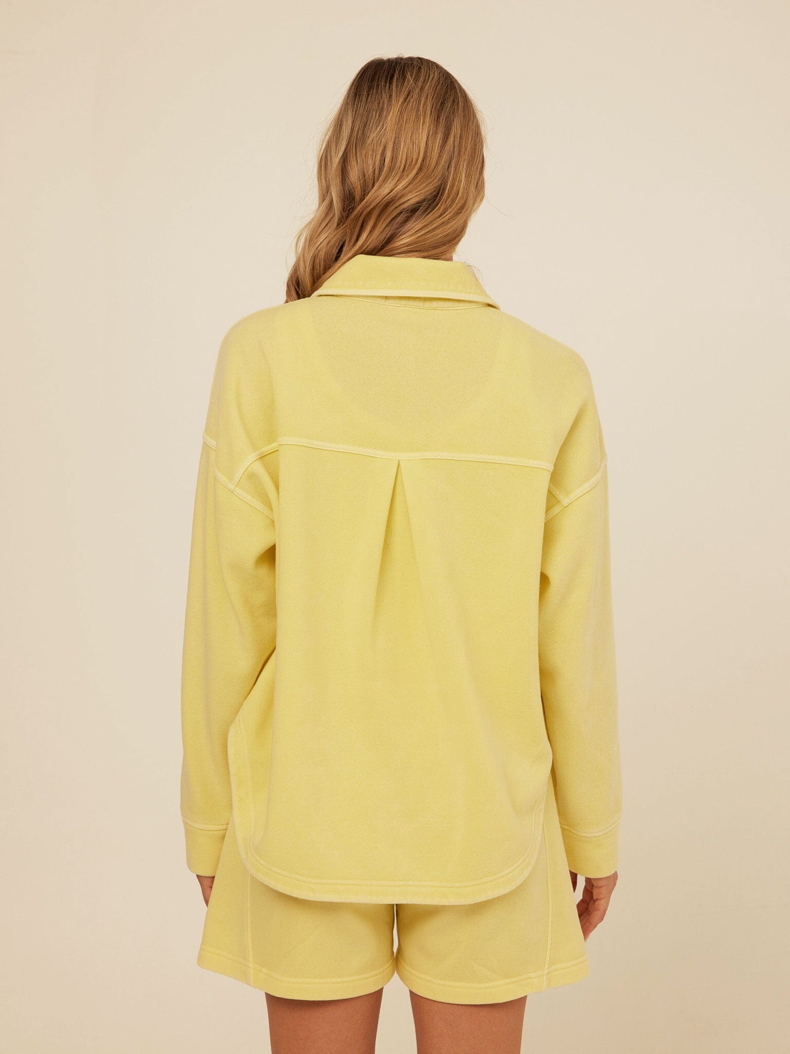 Blaire Mineral Wash Fleece Button-Down