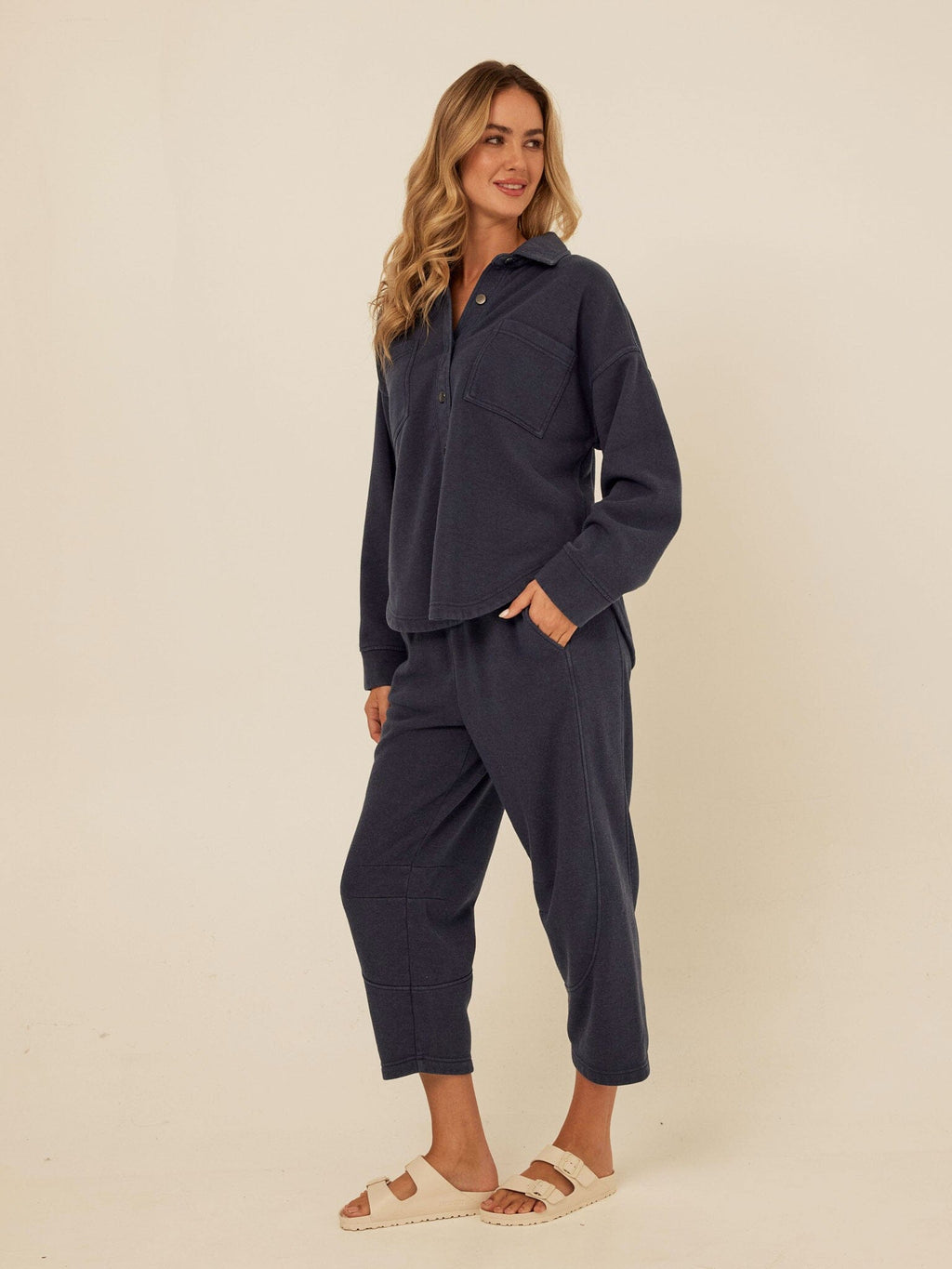 Chantel Mineral Wash Fleece Pant