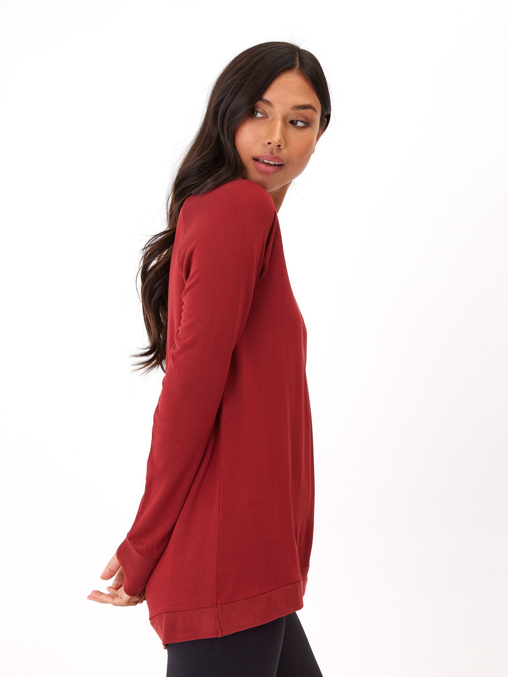 Leanna Feather Fleece Tunic