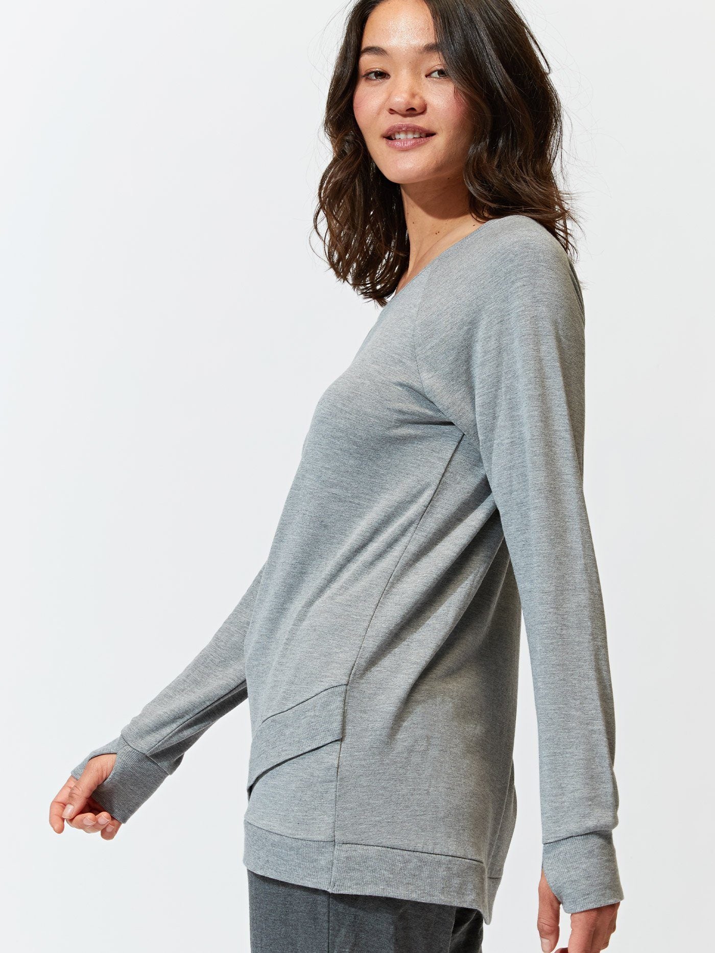 Leanna Feather Fleece Tunic
