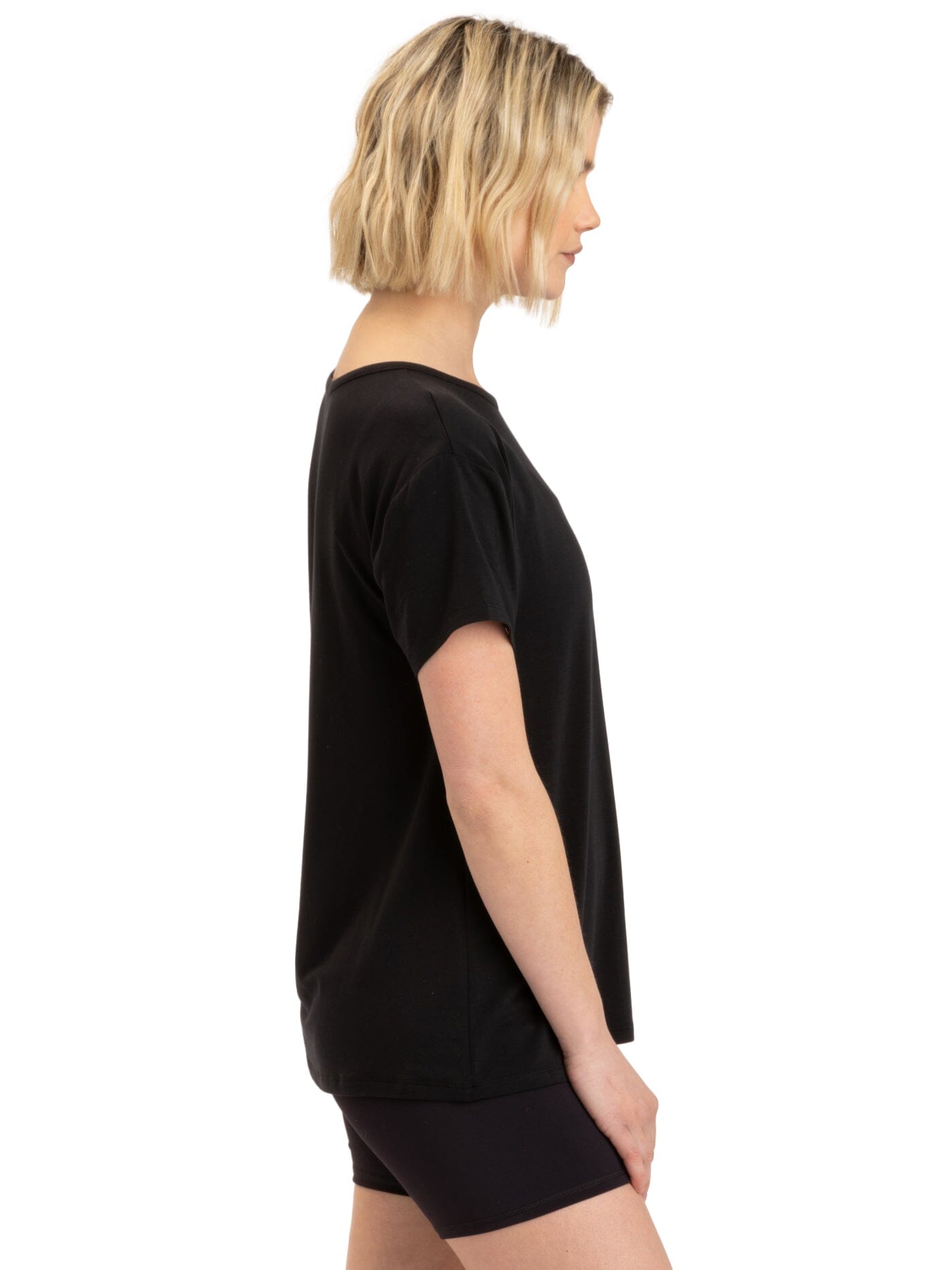 Nia Side Ruched Jersey Tee